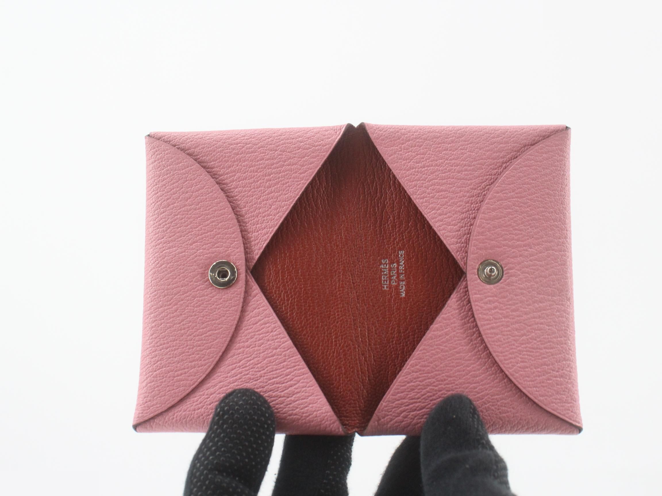 Calvi Togo Card Case, Y Stamp, Bi-color — view 4