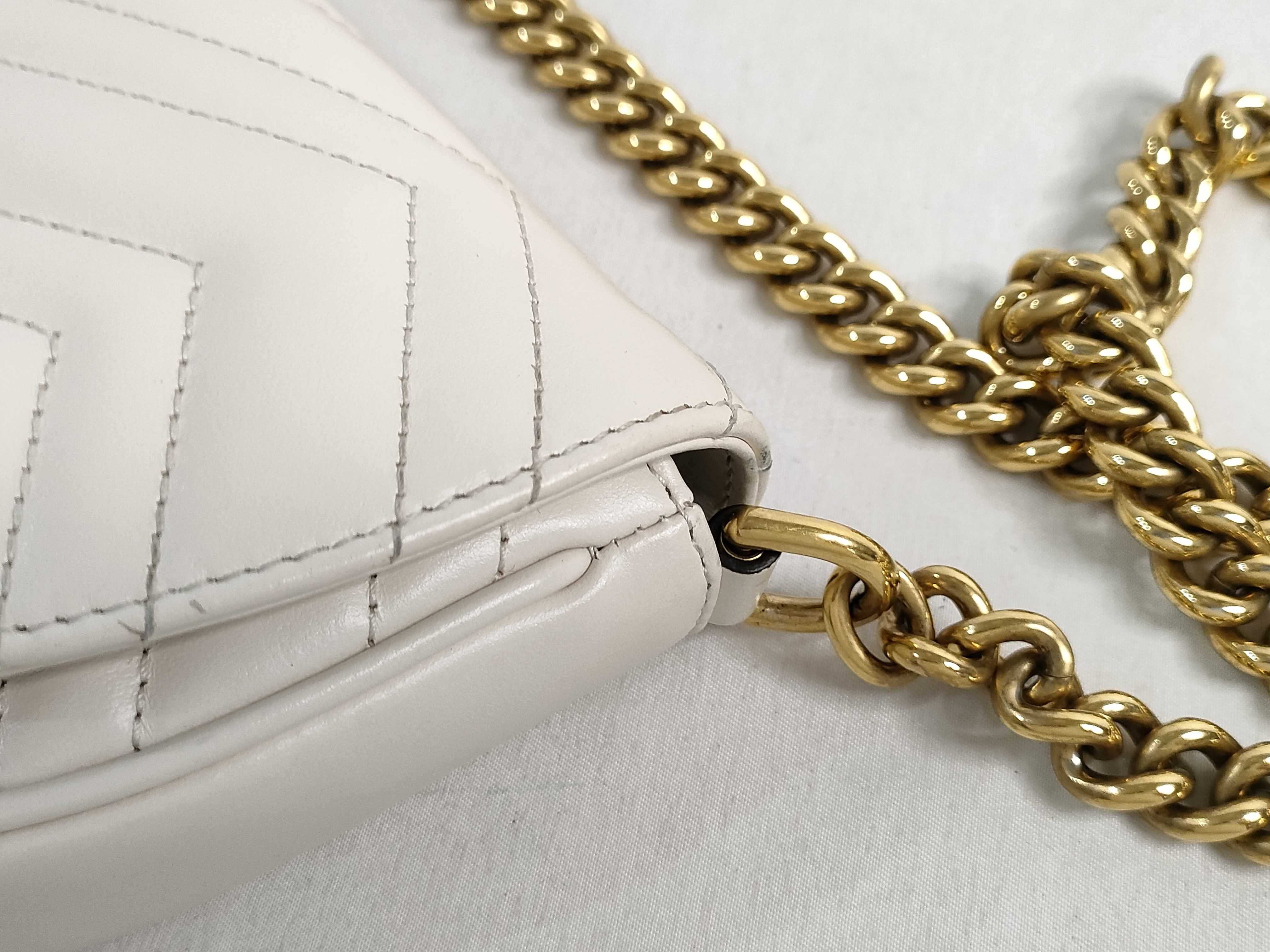KR- GG Marmont Leather Chain Shoulder Bag White 746431 - Grade B Shoulder Bag — view 5