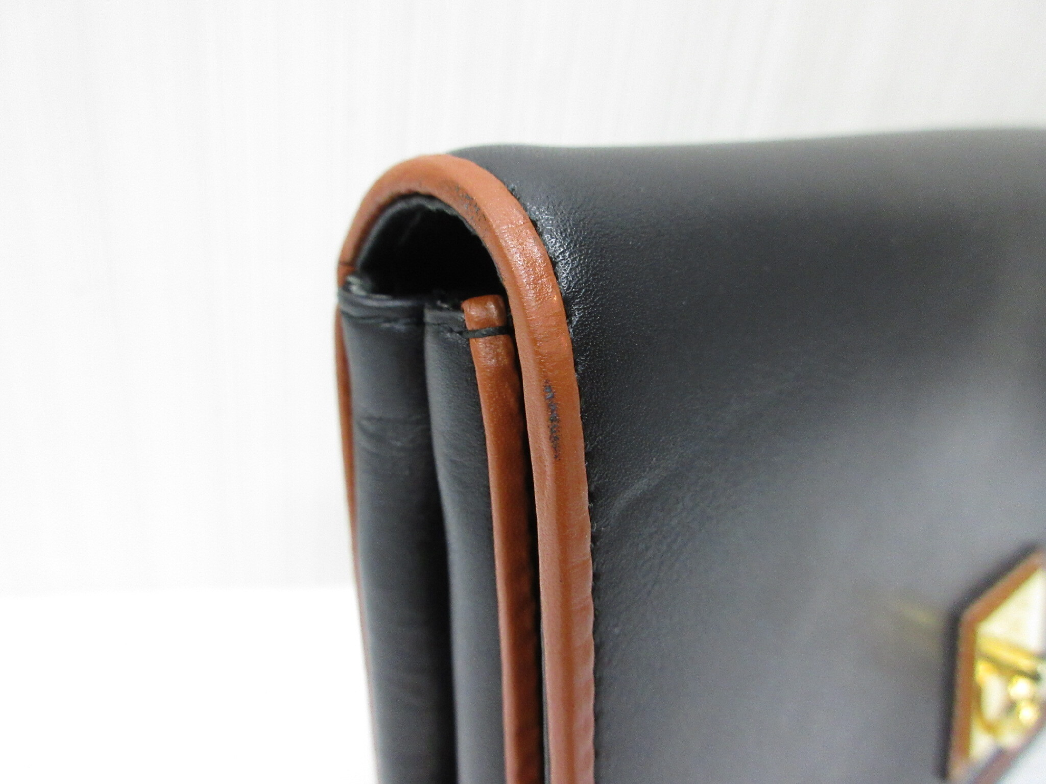2-Way Leather Crossbody Shoulder Bag Clutch Bag Vintage Shoulder Bag — view 6