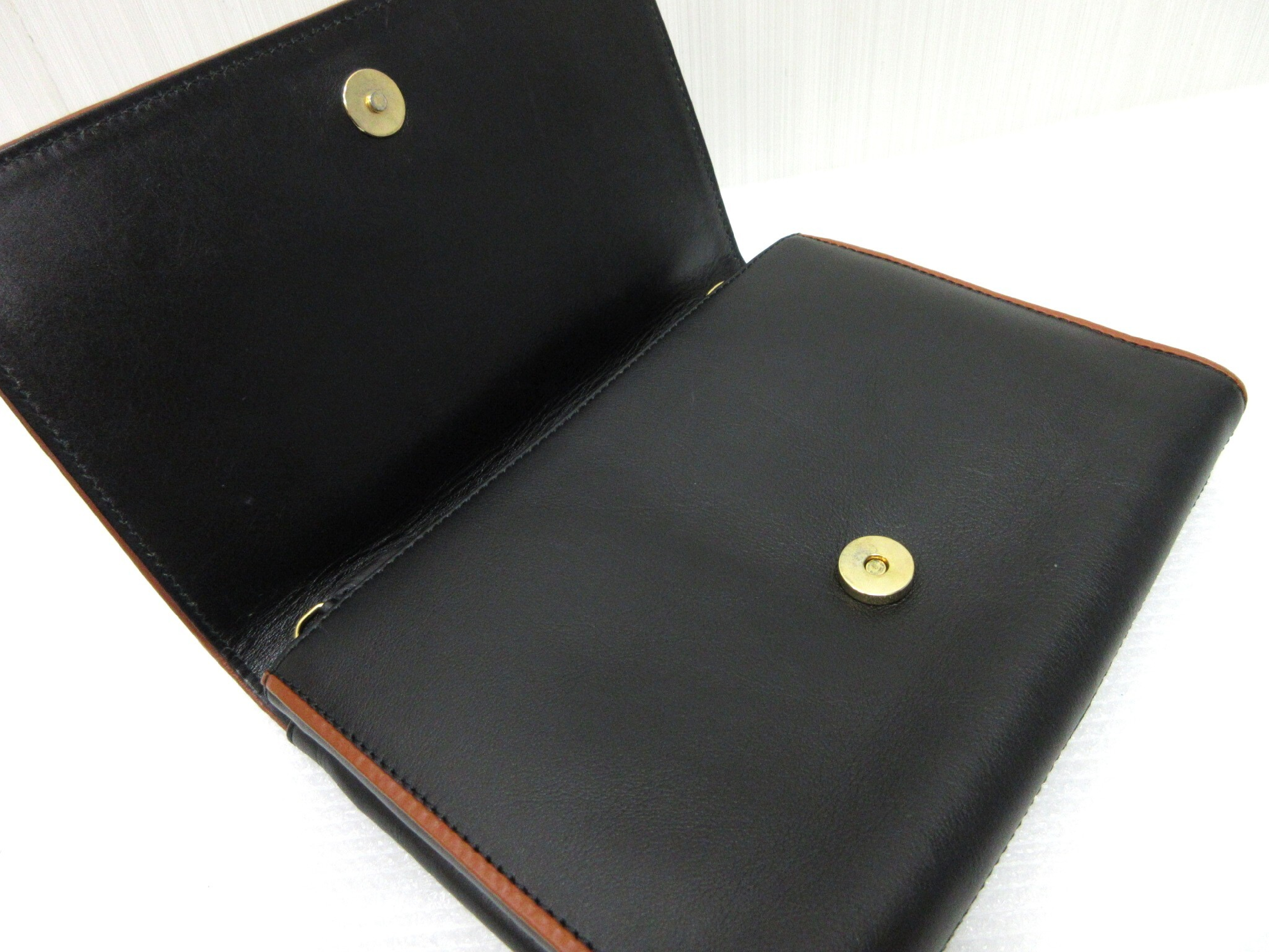 2-Way Leather Crossbody Shoulder Bag Clutch Bag Vintage Shoulder Bag — view 8