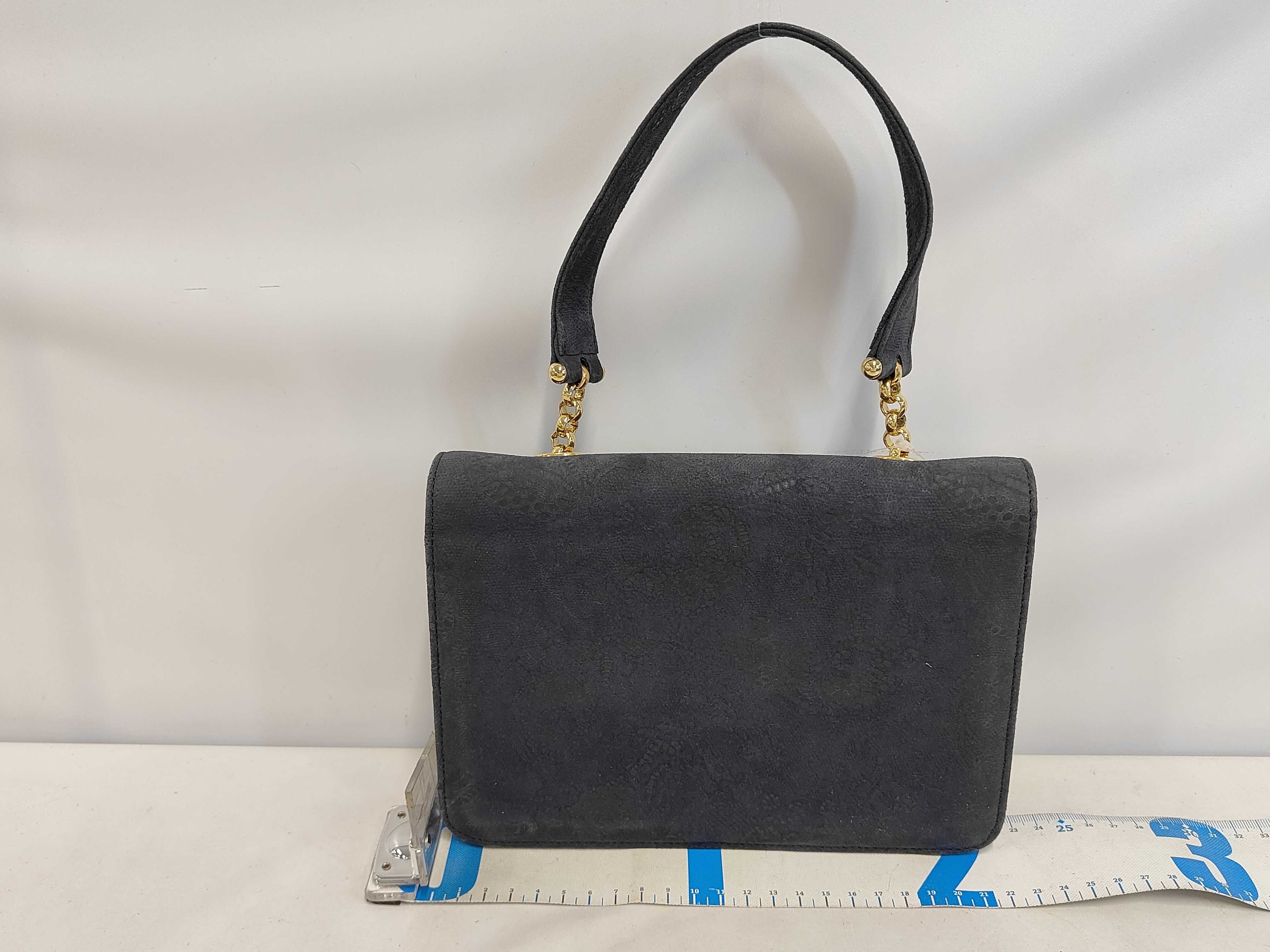 lace design chain shoulder handbag — view 2