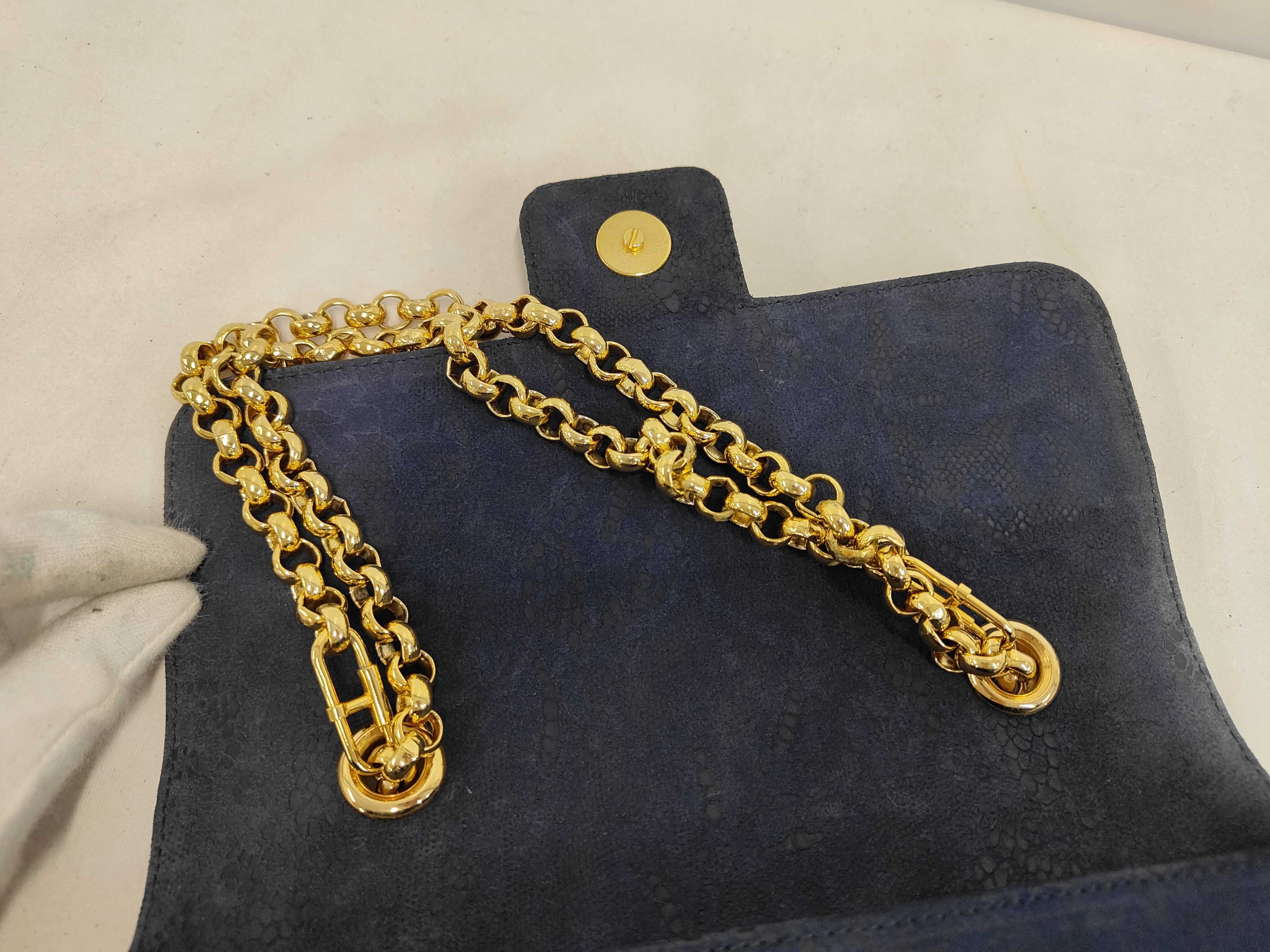 lace design chain shoulder handbag — view 8