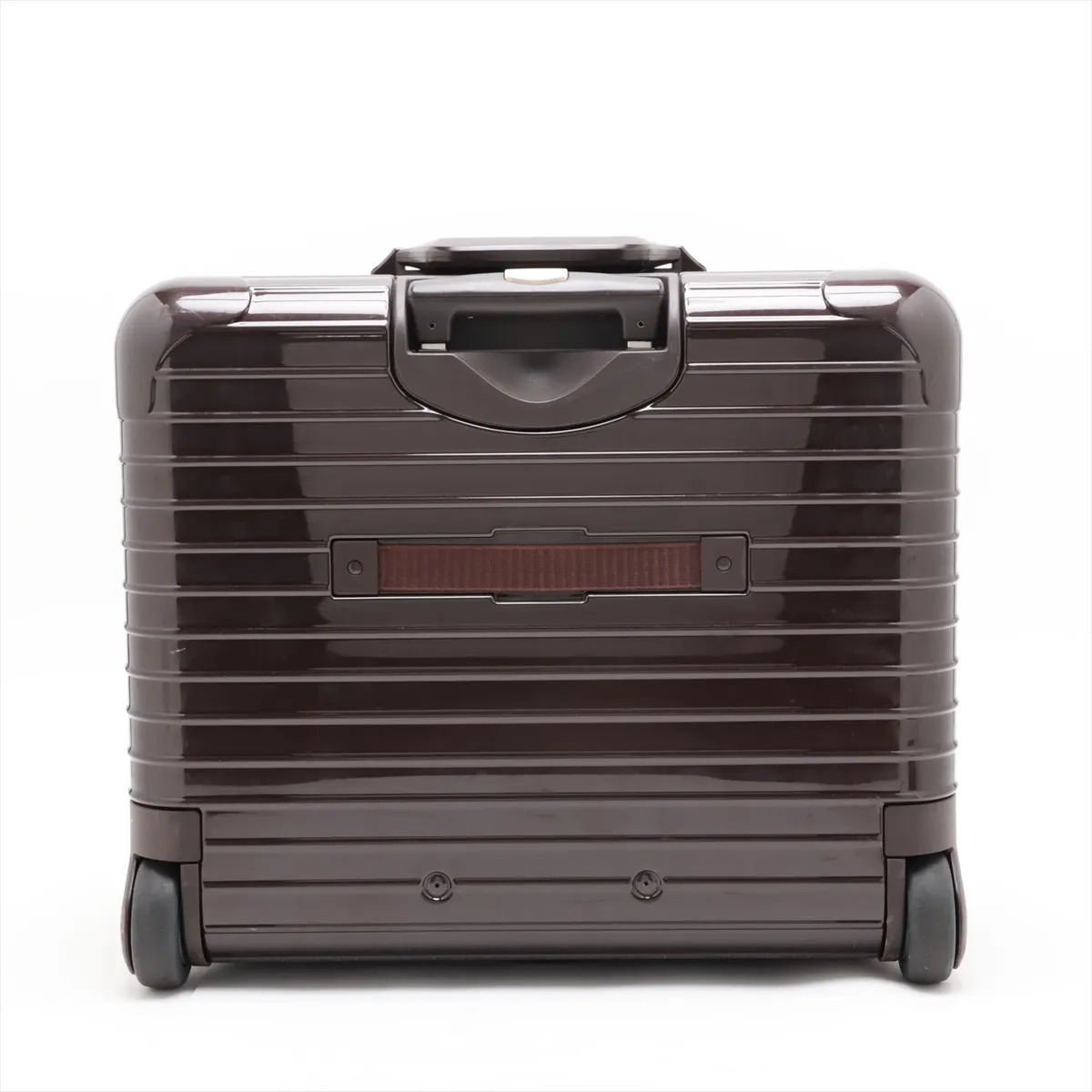 [Individually packaged] Rimowa Salsa Deluxe Polycarbonate x Canvas Carry-on Suitcase, Brown, Combination Lock 000 — view 2
