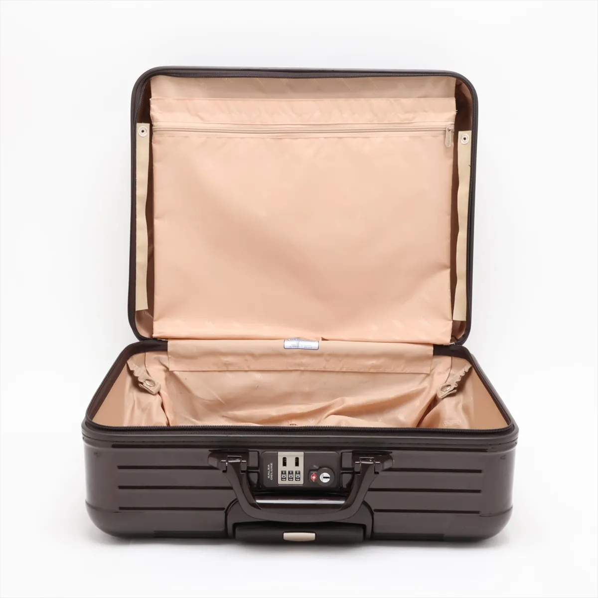 [Individually packaged] Rimowa Salsa Deluxe Polycarbonate x Canvas Carry-on Suitcase, Brown, Combination Lock 000 — view 5