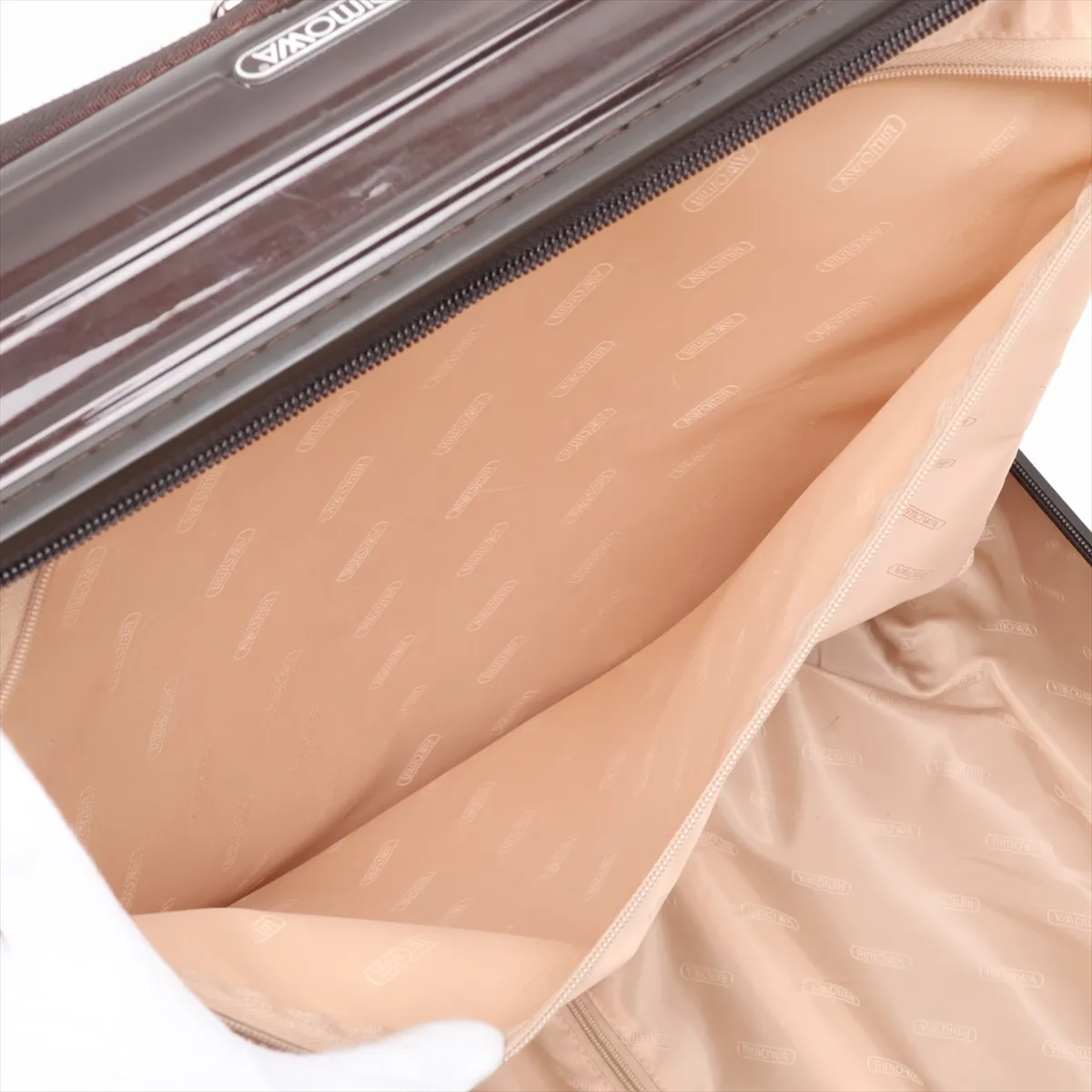 [Individually packaged] Rimowa Salsa Deluxe Polycarbonate x Canvas Carry-on Suitcase, Brown, Combination Lock 000 — view 7