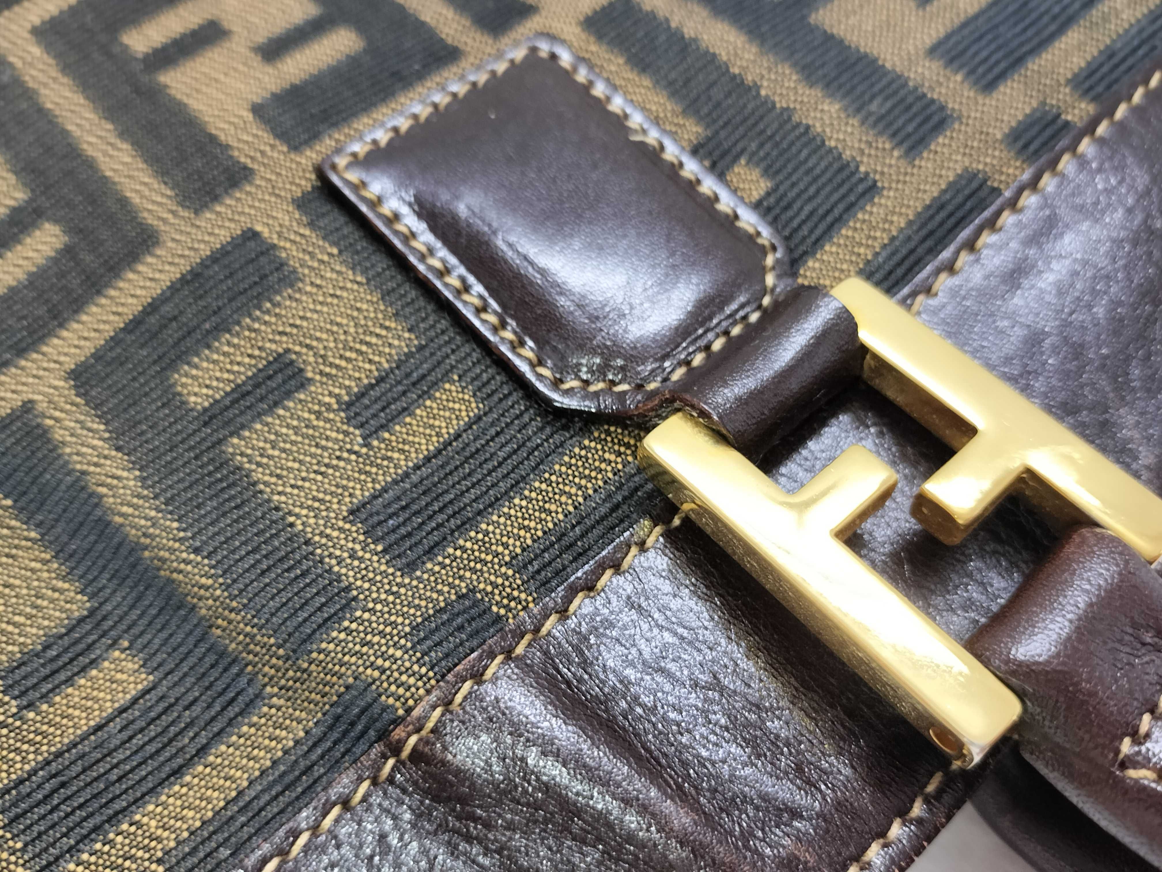 Zucca pattern Fendi tote bag with strap — view 5