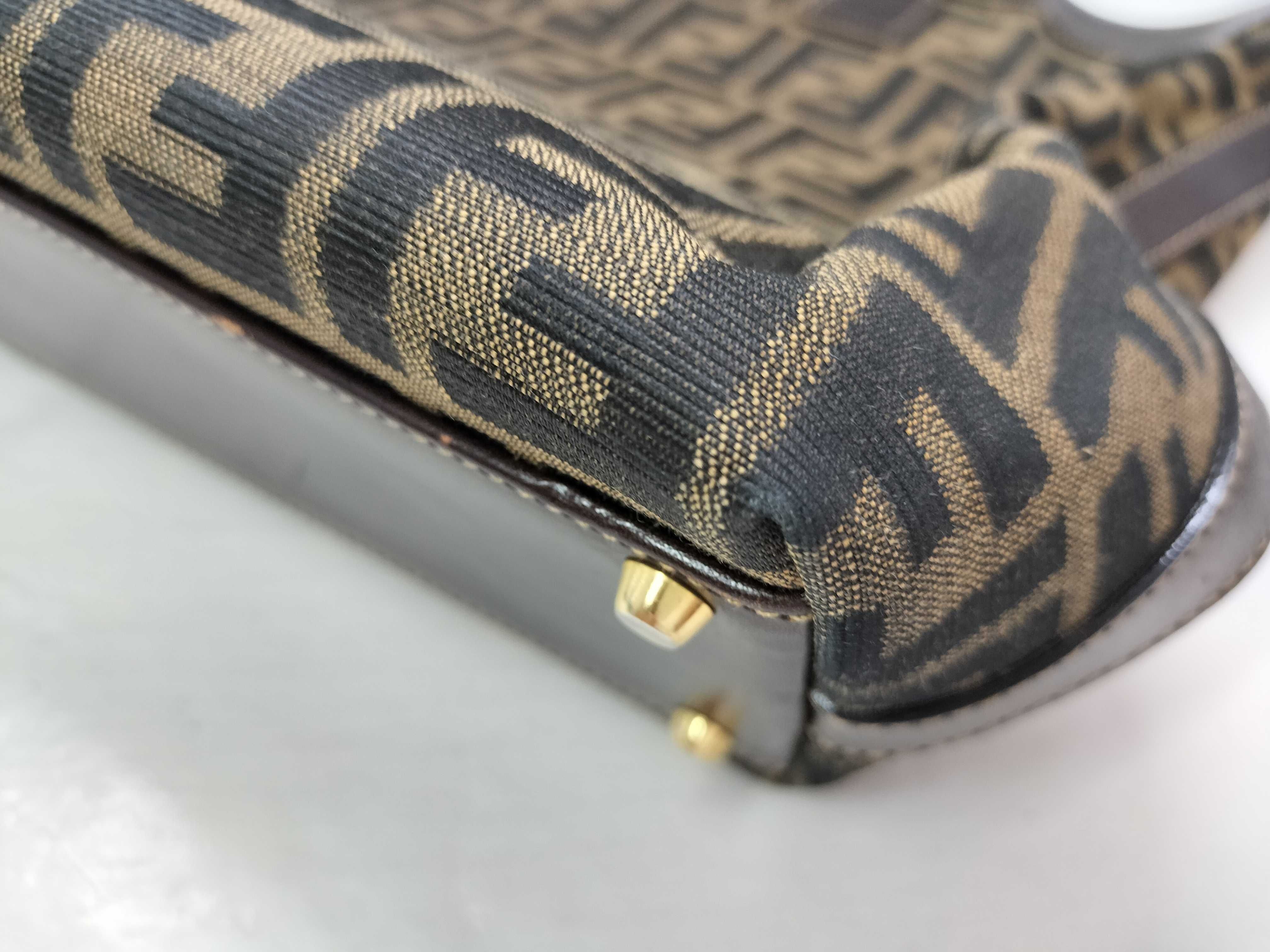 Zucca pattern Fendi tote bag with strap — view 6