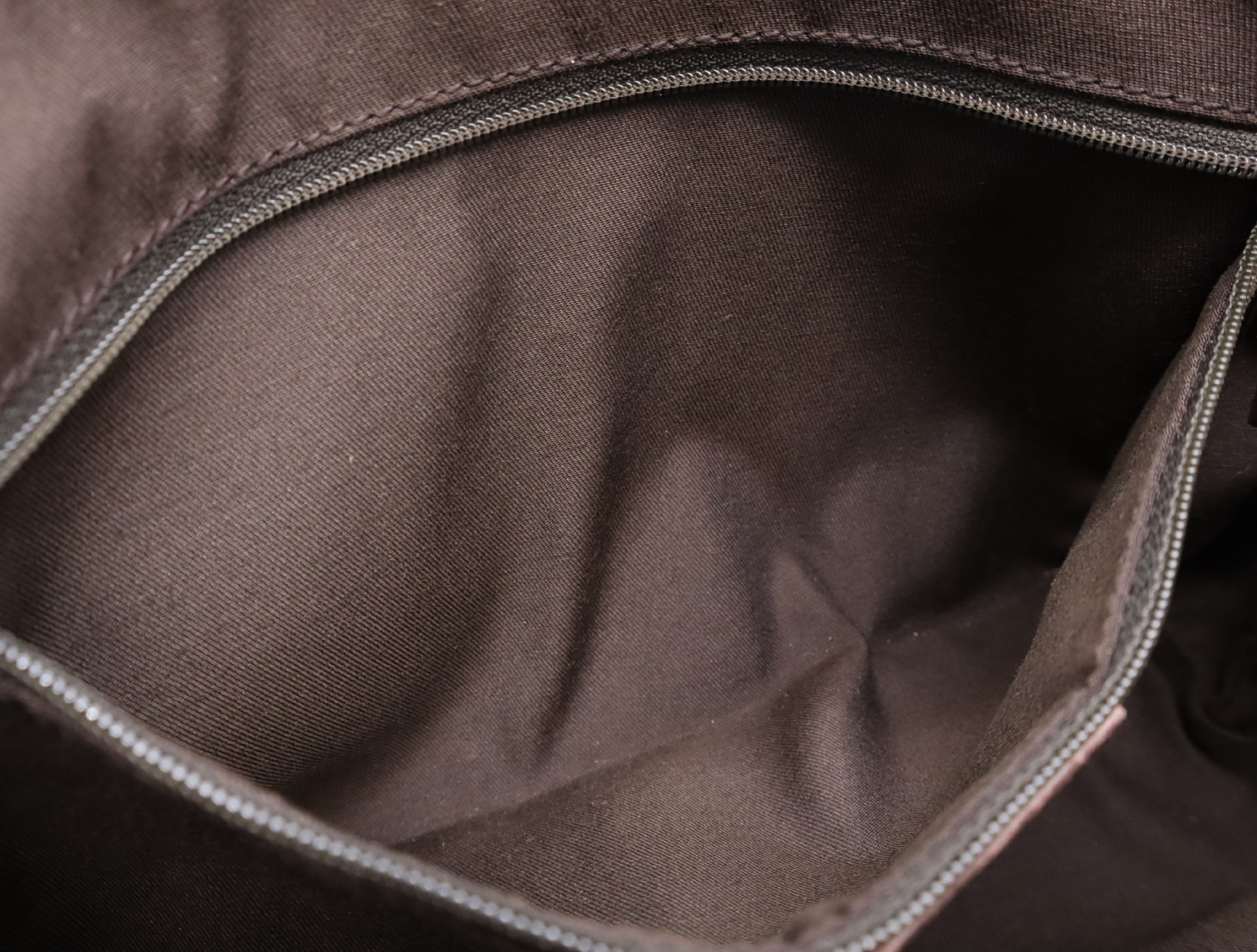 141471 Canvas x Leather GG Canvas Tote Bag Brown Gold Hardware with Dust Bag — view 15
