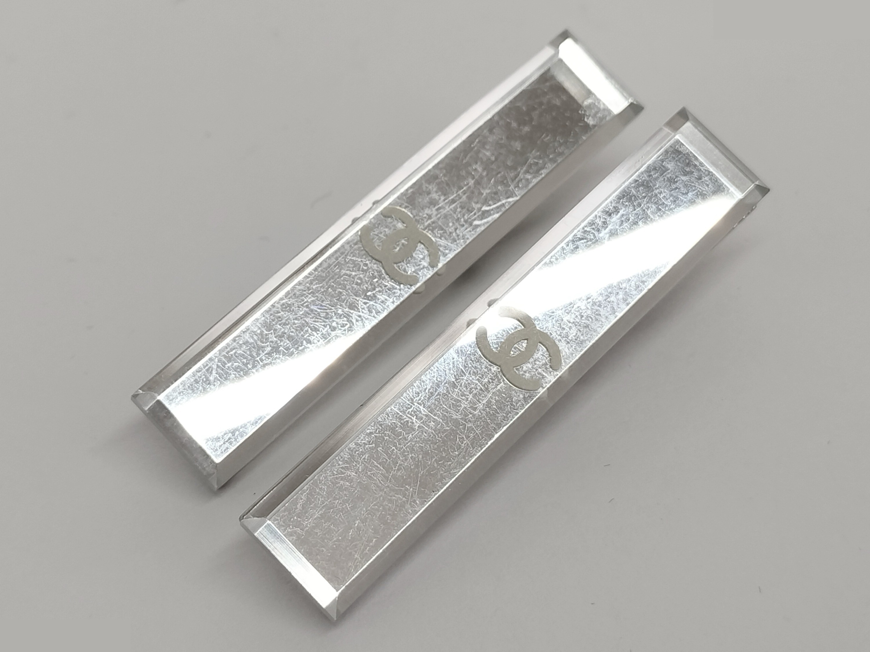 Coco Mirror Silver Earrings 03C — view 6