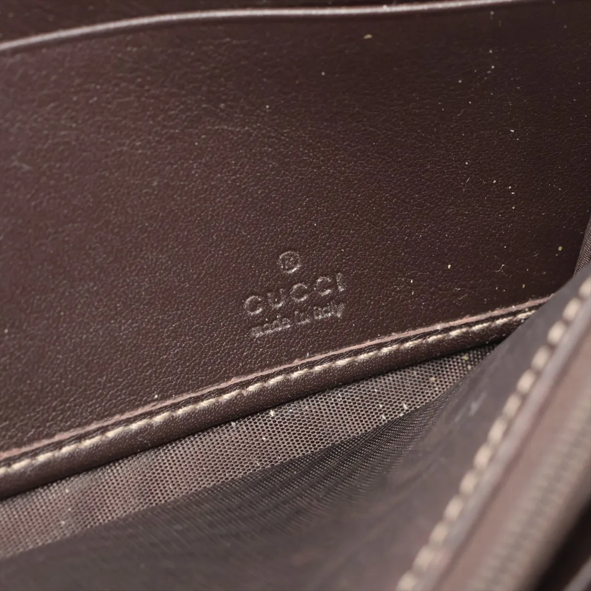Guccissima 251861 Canvas x Leather Long Wallet Beige — view 11