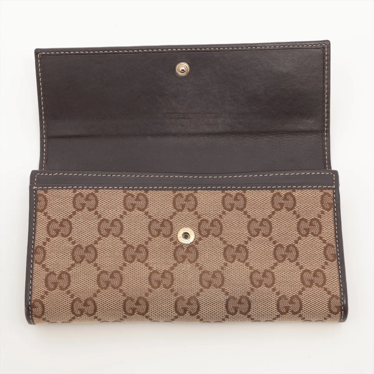 Guccissima 251861 Canvas x Leather Long Wallet Beige — view 3