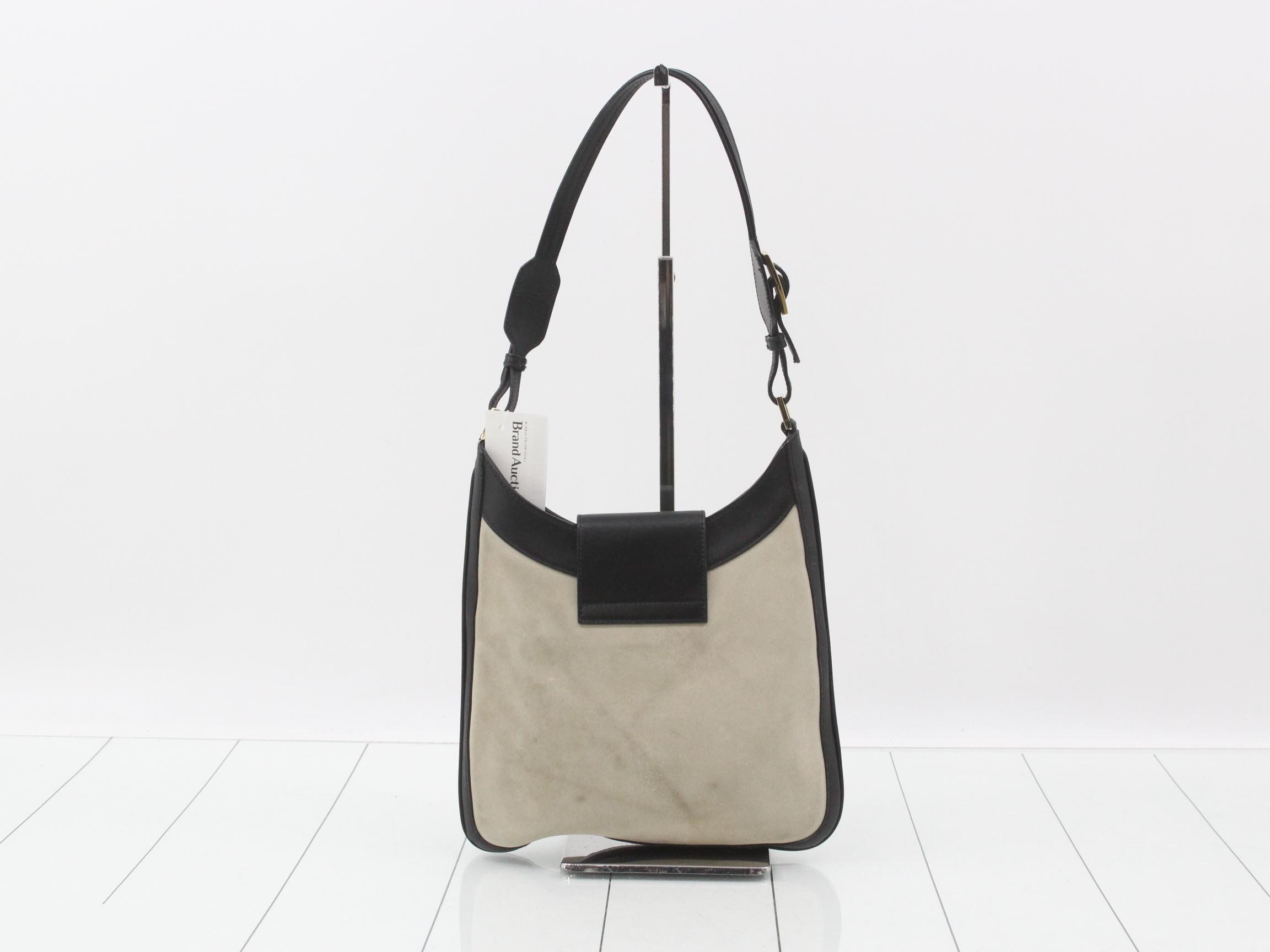 Jackie Suede Leather One-Shoulder Bag — view 2