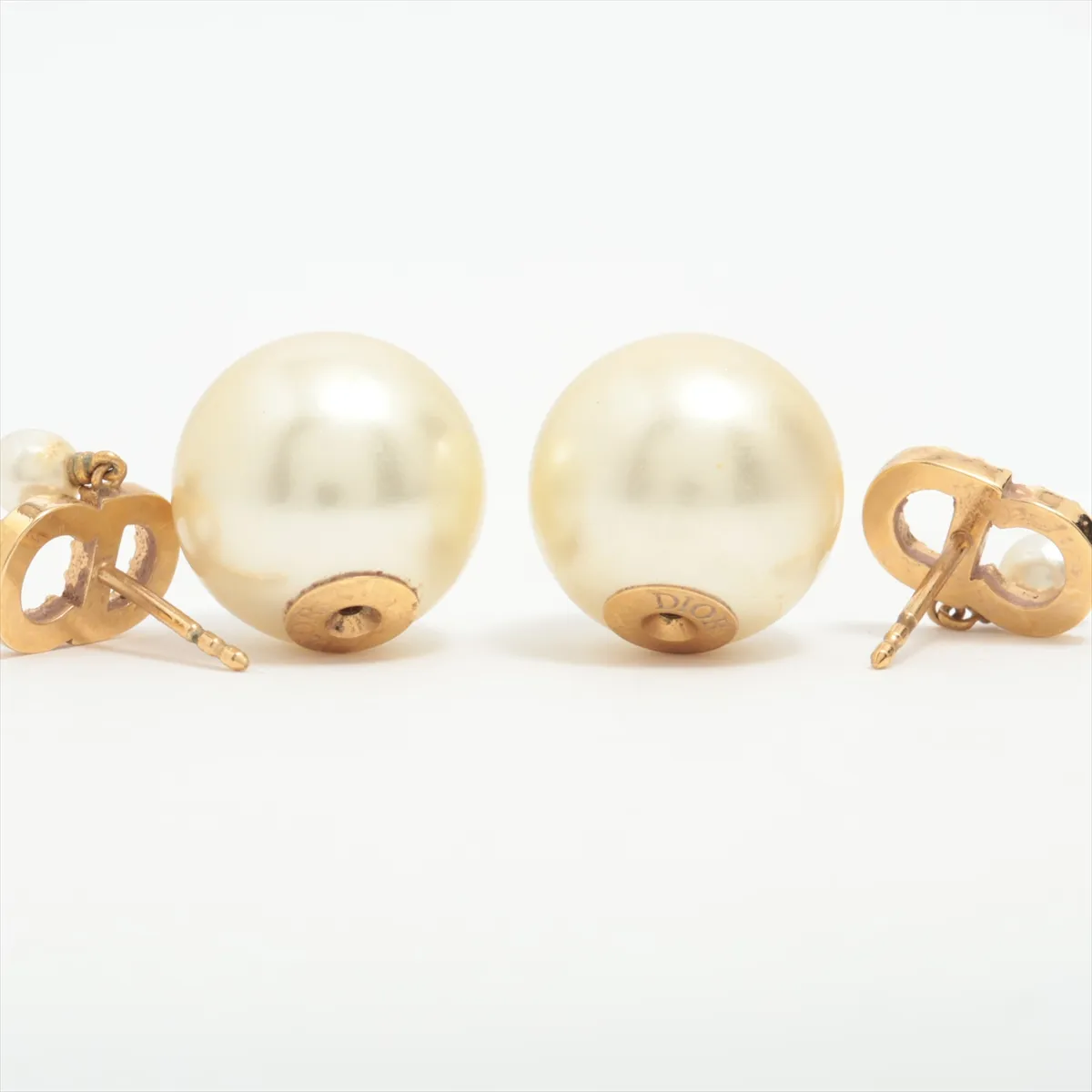Tribales Dior Tribal Earrings (for both ears) GP x Rhinestone x Fake Pearl Gold — view 4