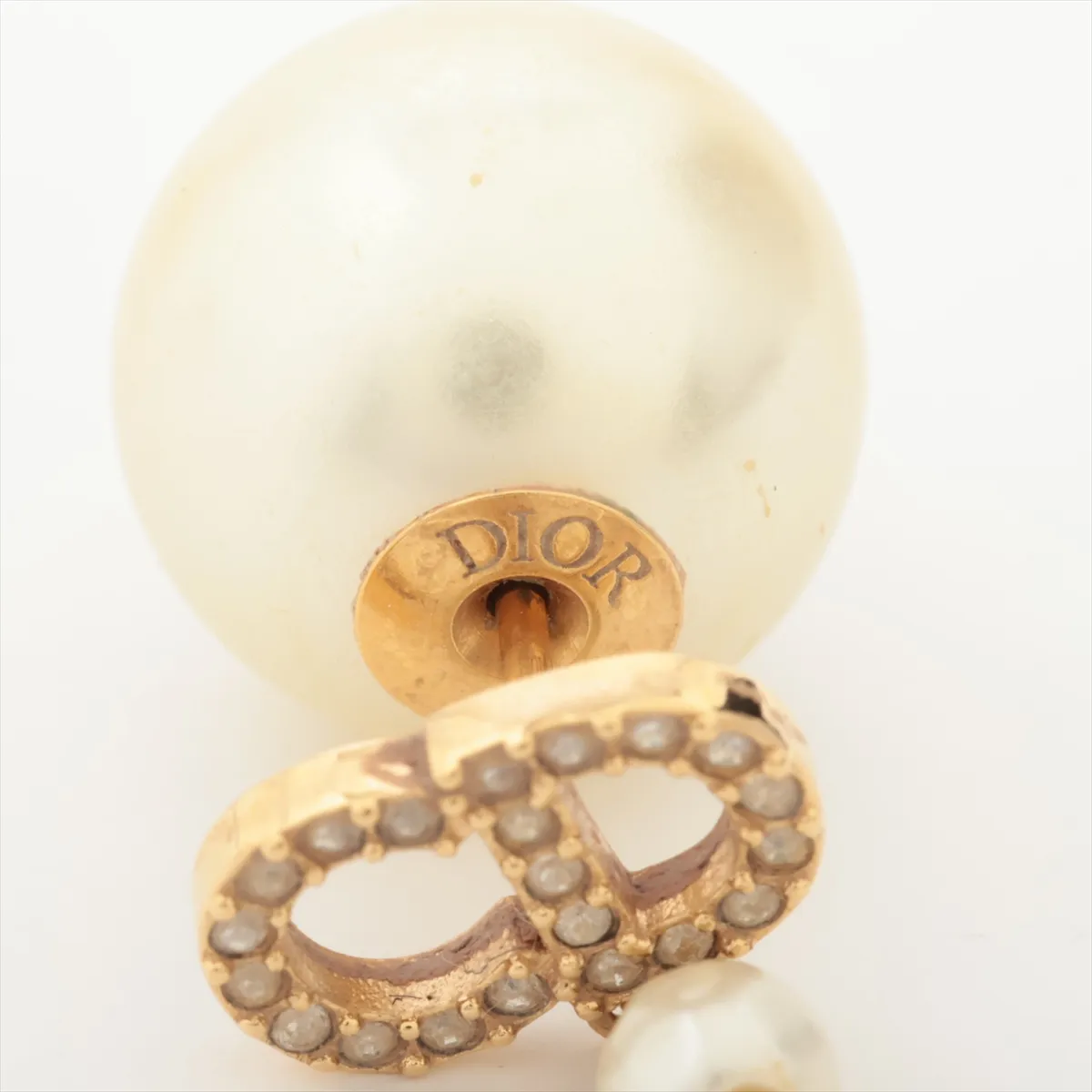 Tribales Dior Tribal Earrings (for both ears) GP x Rhinestone x Fake Pearl Gold — view 5