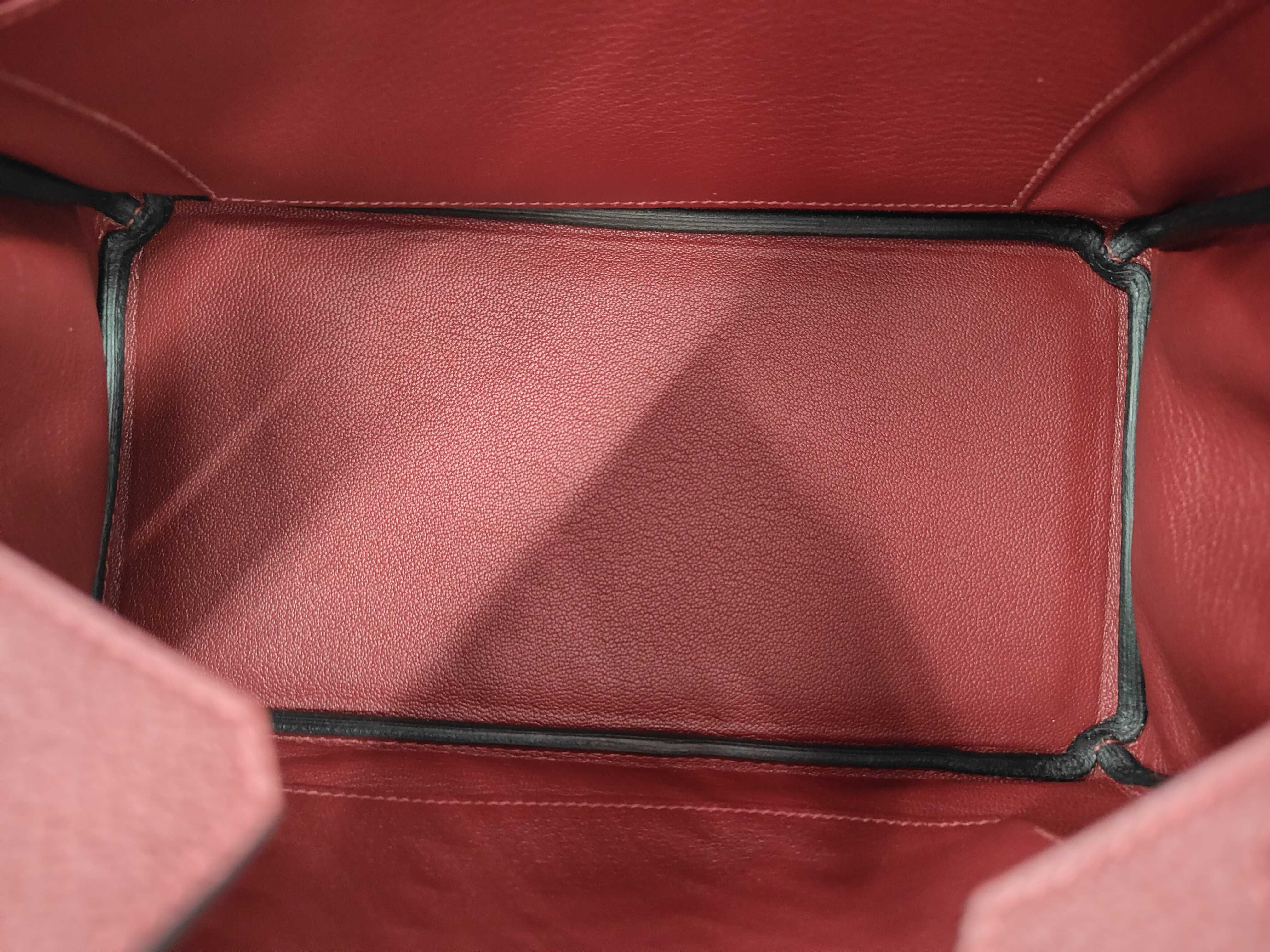 Birkin 25 Togo Rouge H SS G stamp handbag — view 8