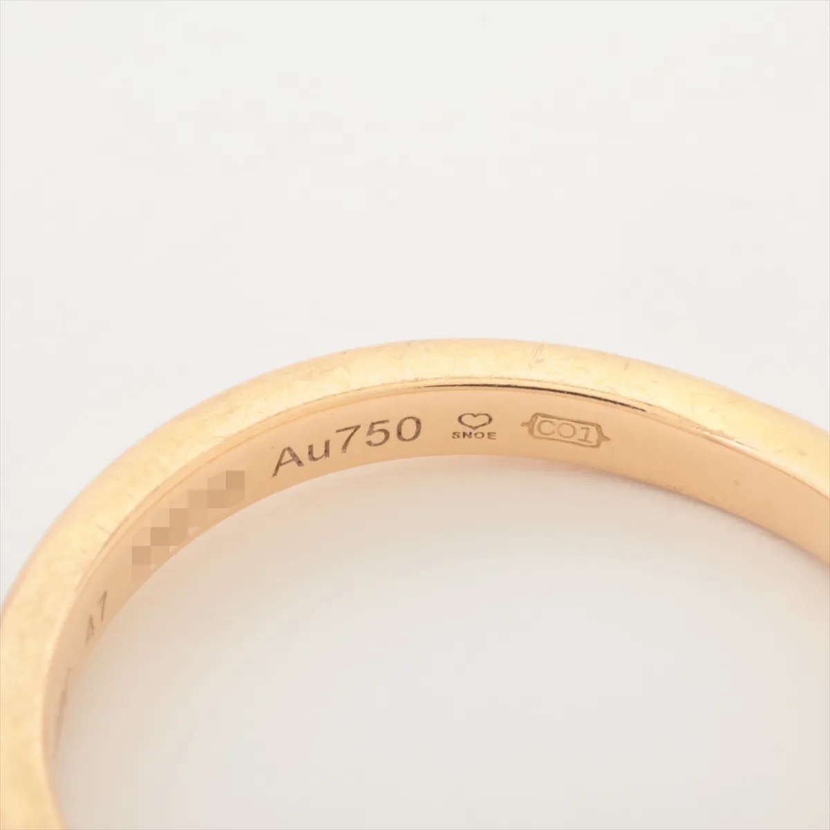 Ballerina Curve Wedding Ring with 3 Diamonds, 750 (PG), 2.0g, Size 47, KAE120 — view 4