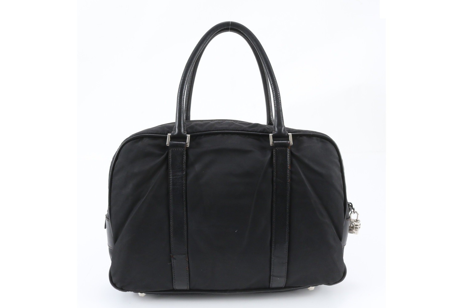 Tessuto Nylon Saffiano Leather Business Bag — view 3
