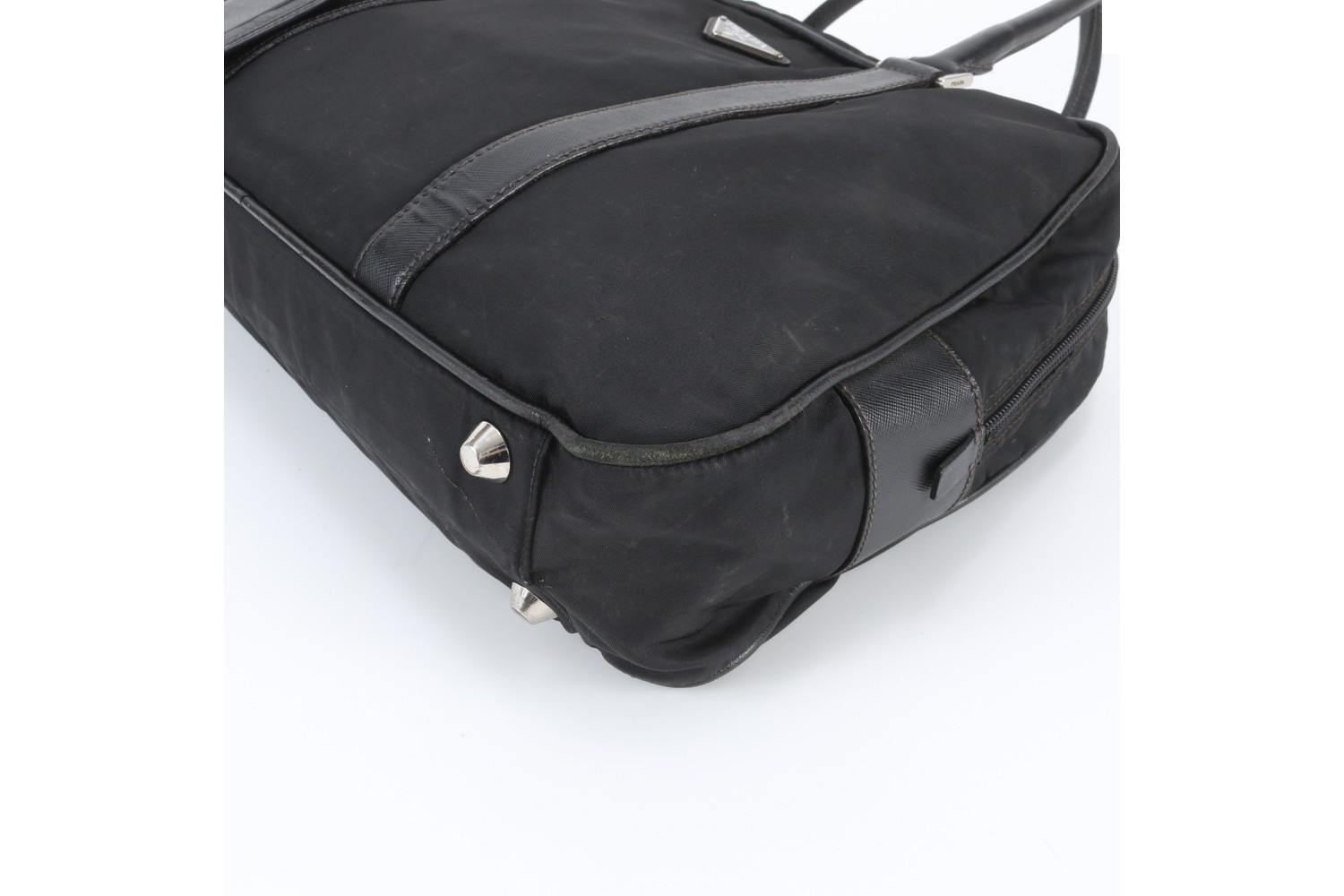 Tessuto Nylon Saffiano Leather Business Bag — view 5