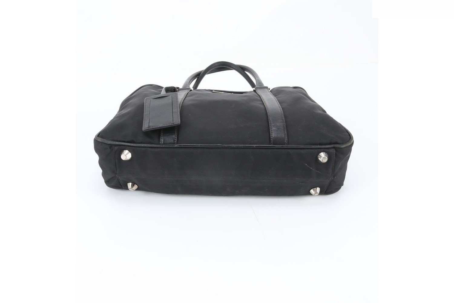 Tessuto Nylon Saffiano Leather Business Bag — view 6