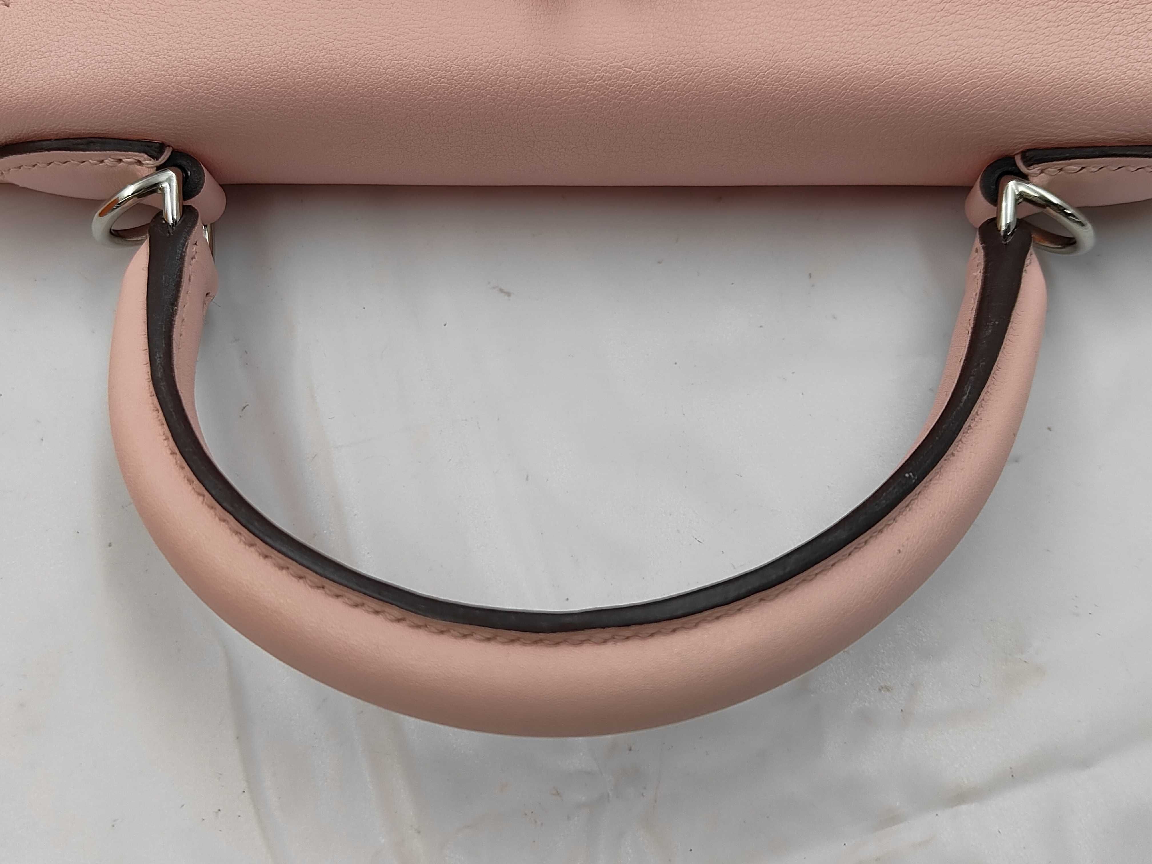 Kelly 25, inside stitching, Swift leather, Rose Sakura, silver hardware, handbag — view 3