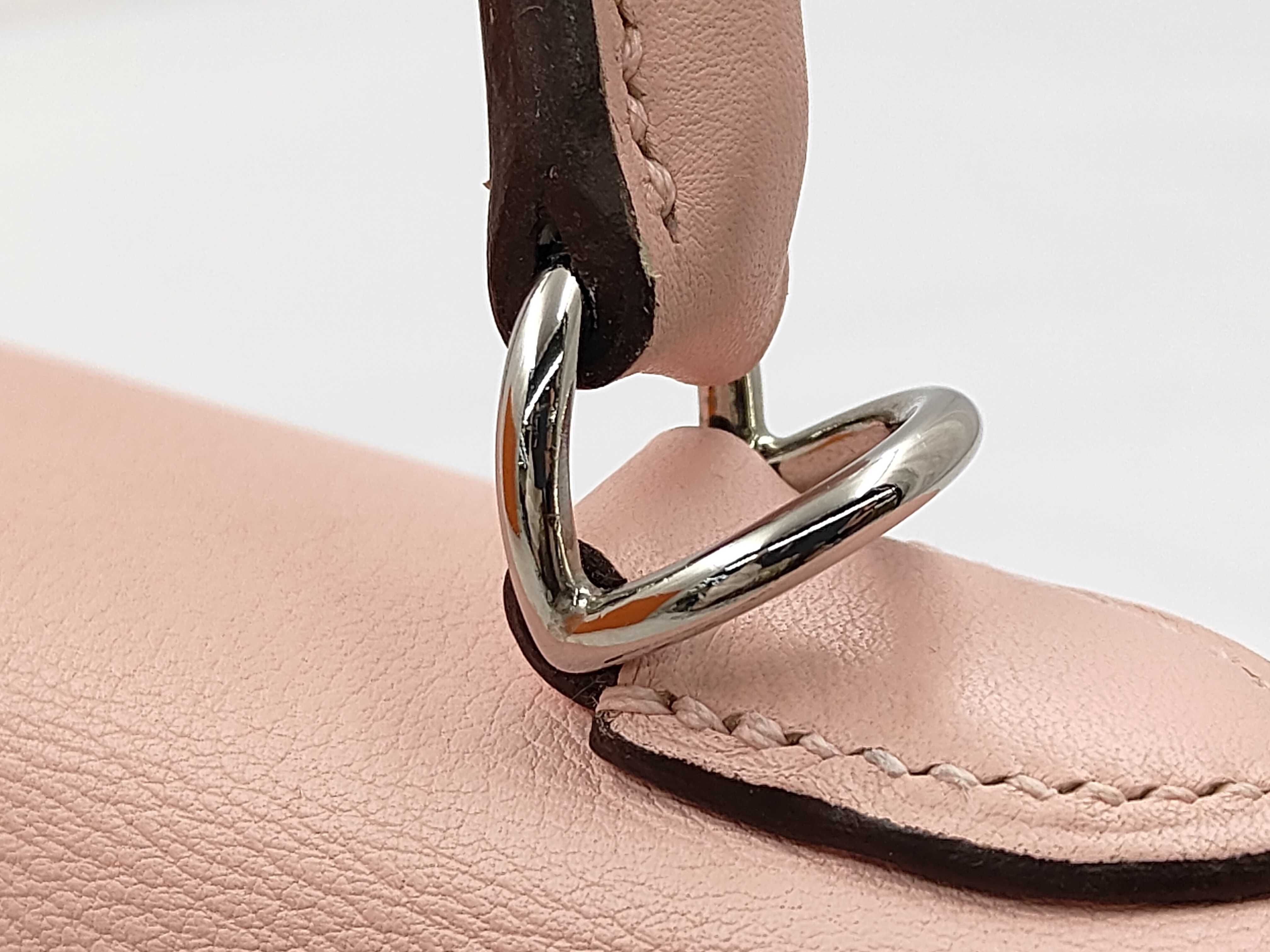 Kelly 25, inside stitching, Swift leather, Rose Sakura, silver hardware, handbag — view 5