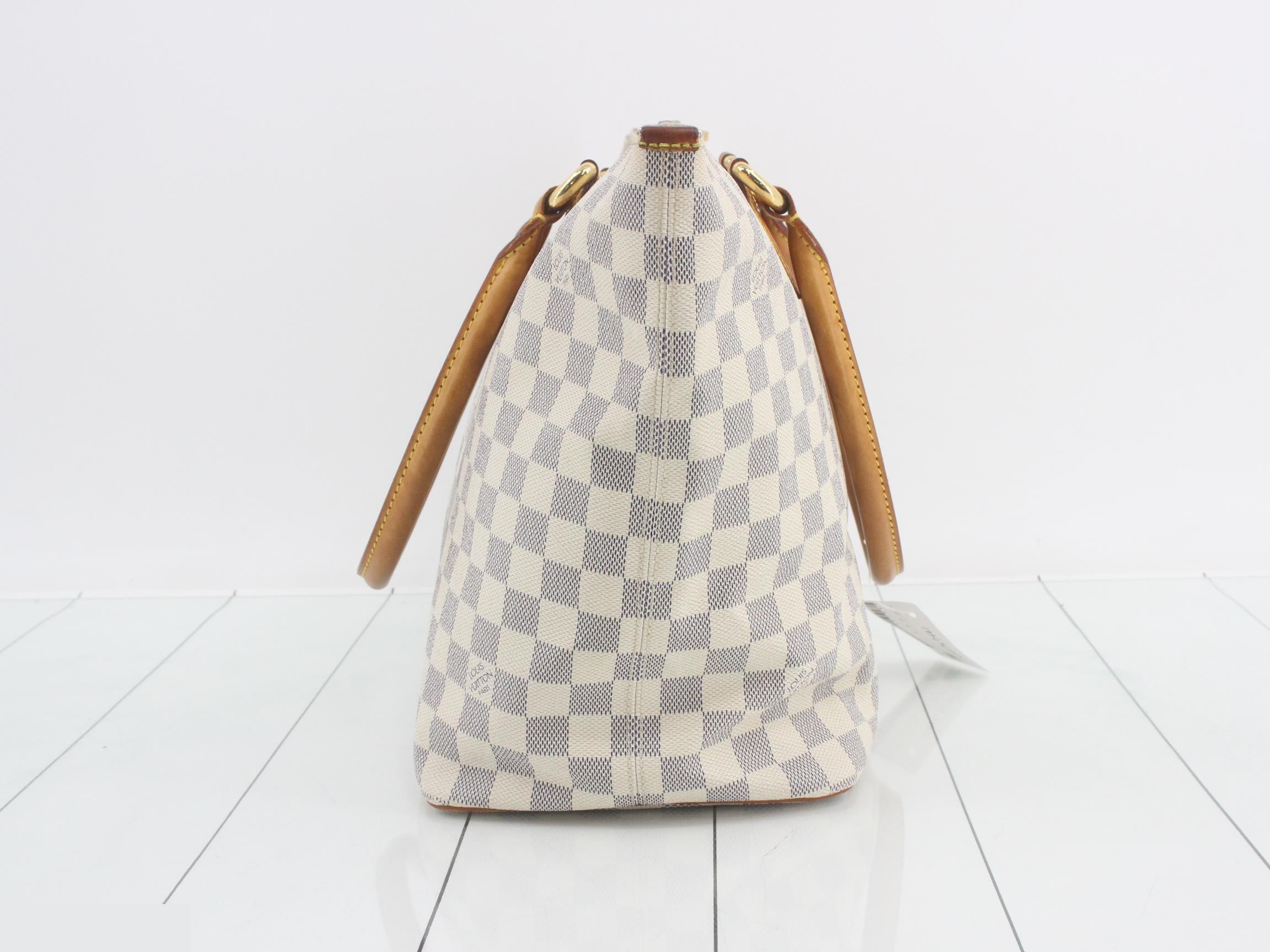 Damier Azur Saleya MM Tote Bag — view 3