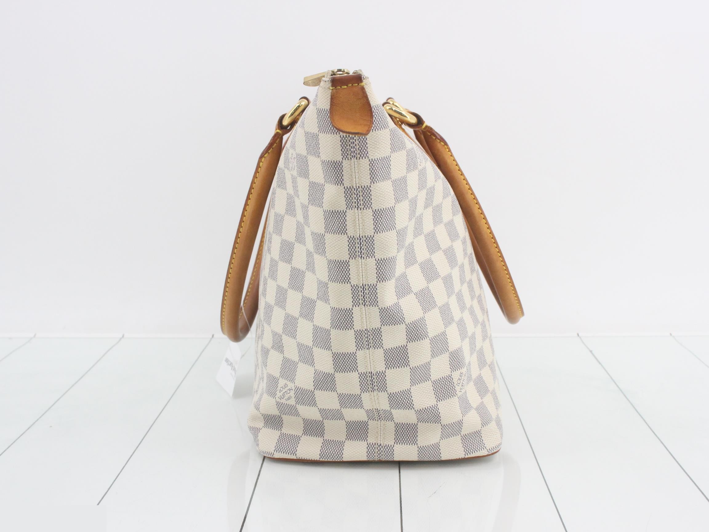 Damier Azur Saleya MM Tote Bag — view 4
