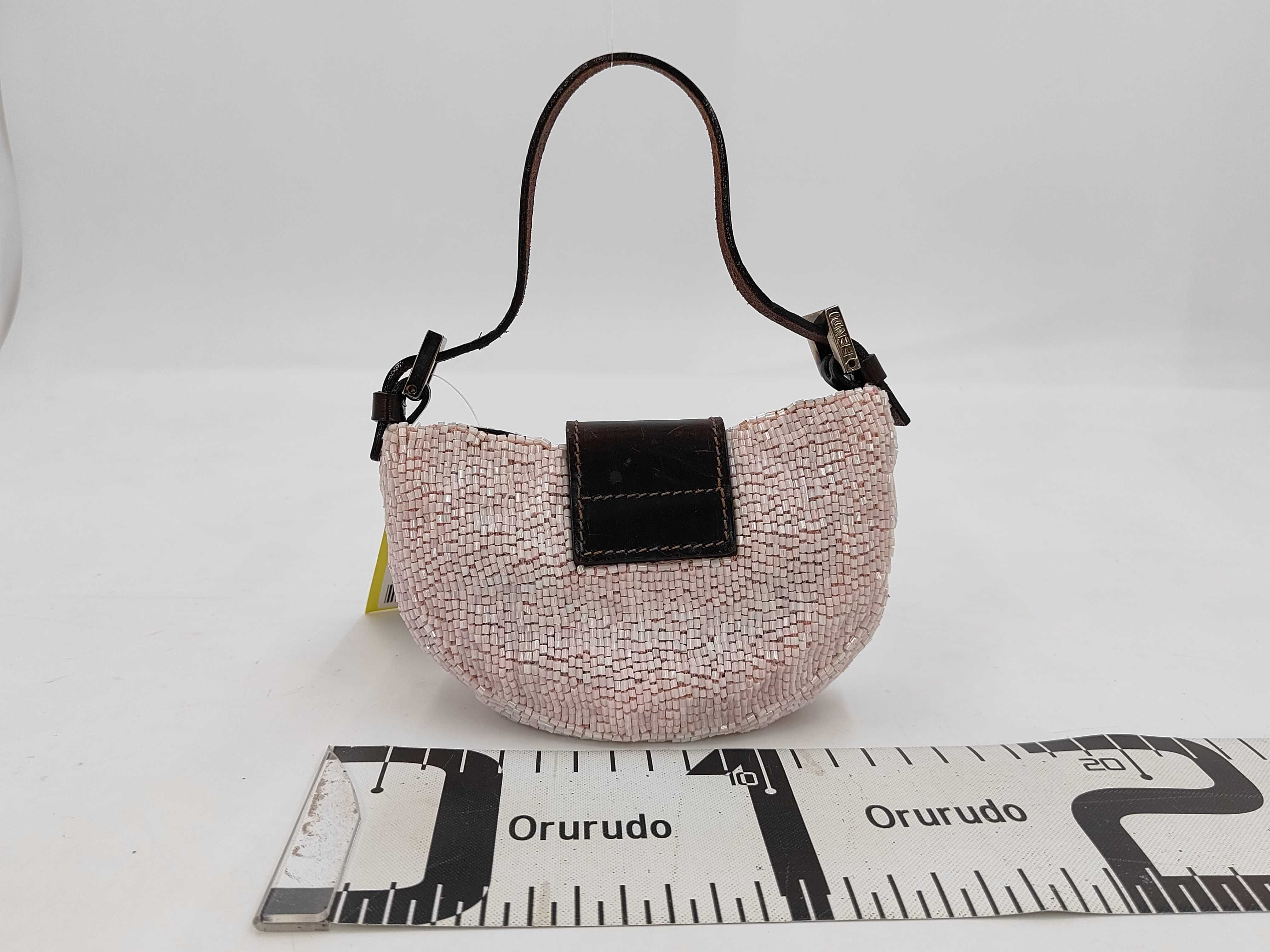 Bucket Mini Croissant Beaded Handbag — view 2