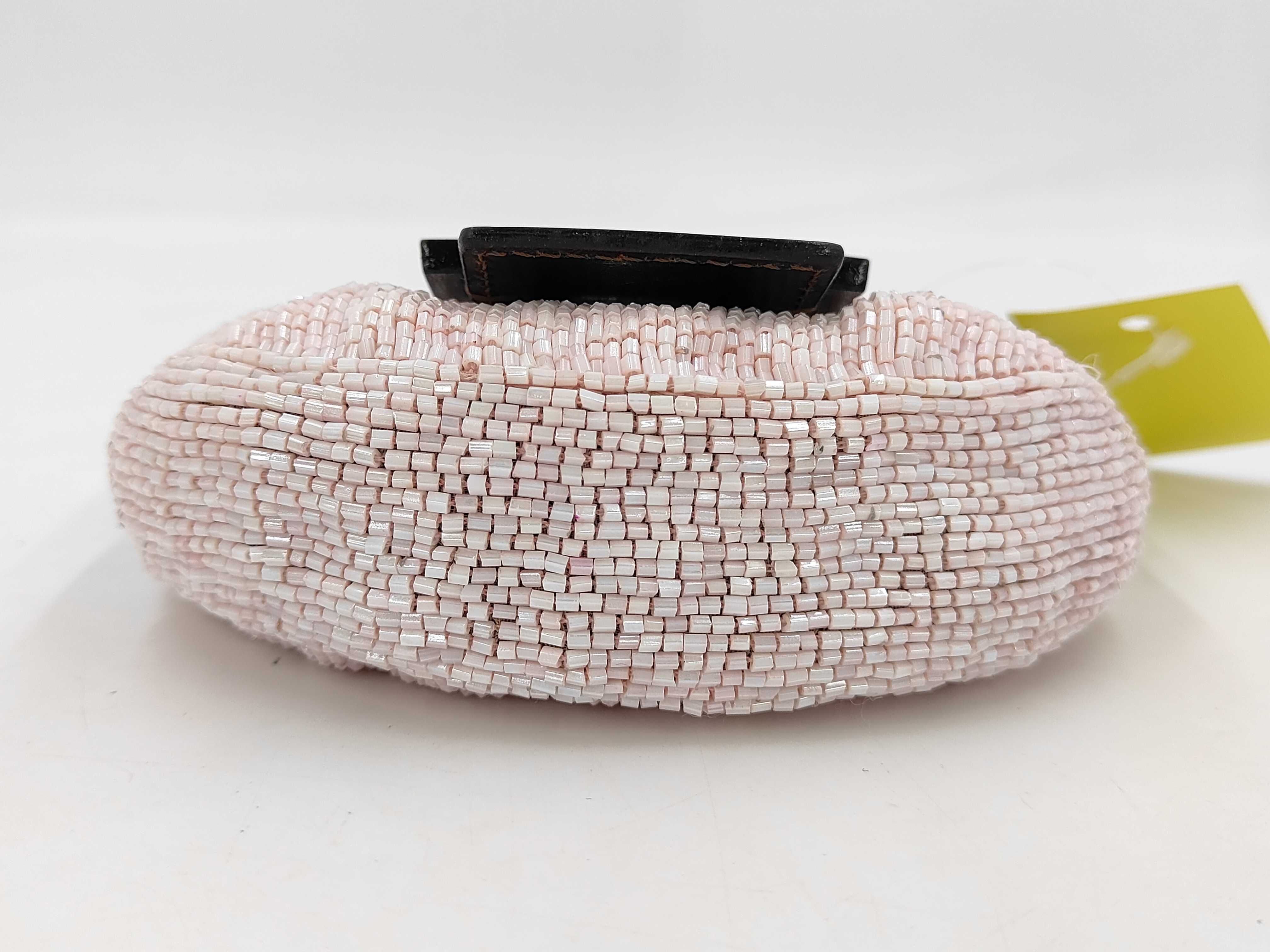 Bucket Mini Croissant Beaded Handbag — view 4