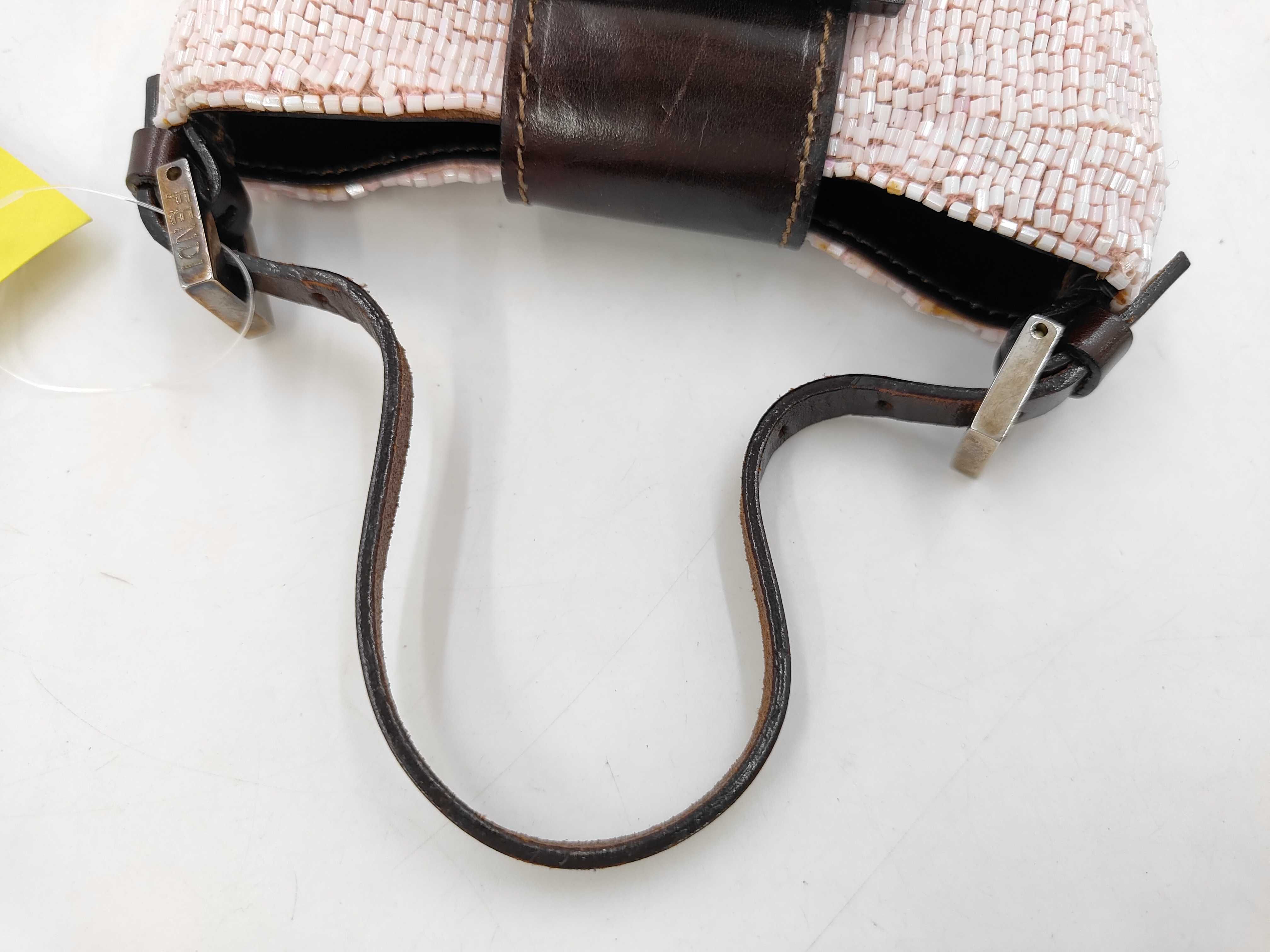 Bucket Mini Croissant Beaded Handbag — view 5