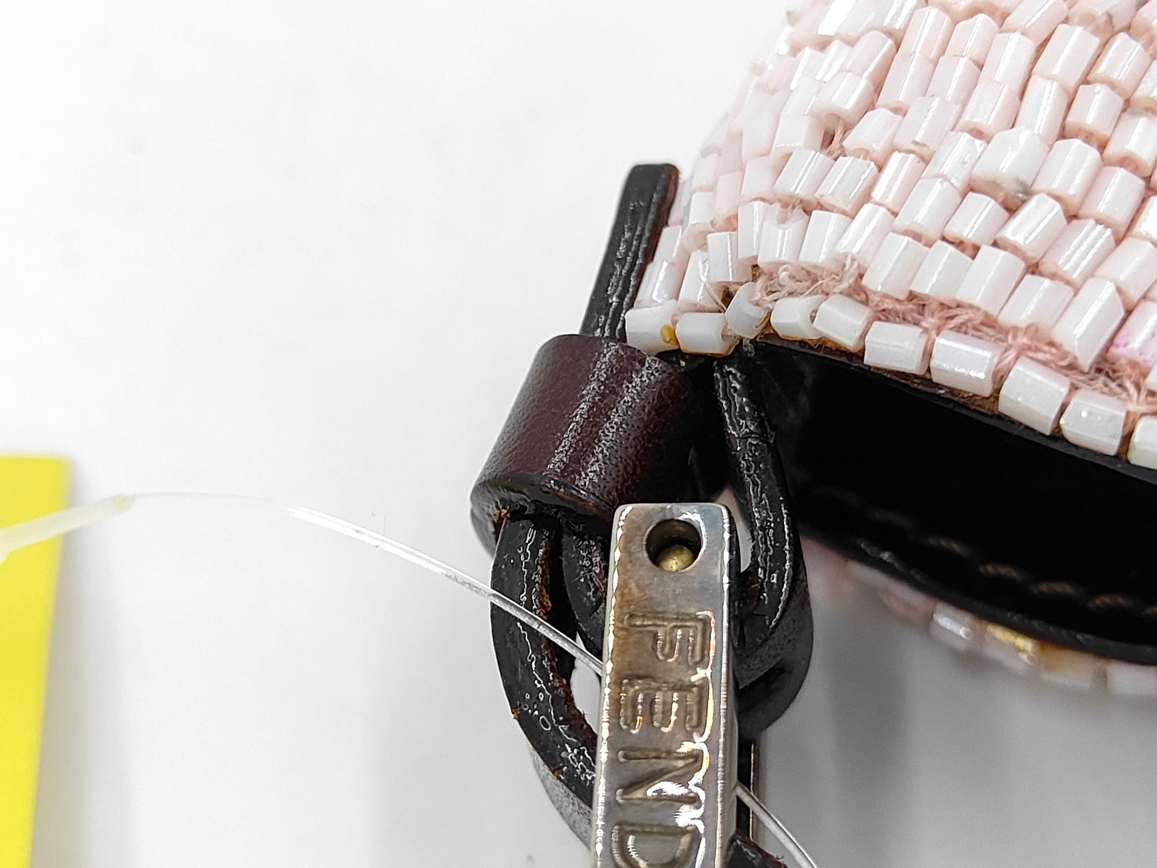 Bucket Mini Croissant Beaded Handbag — view 6