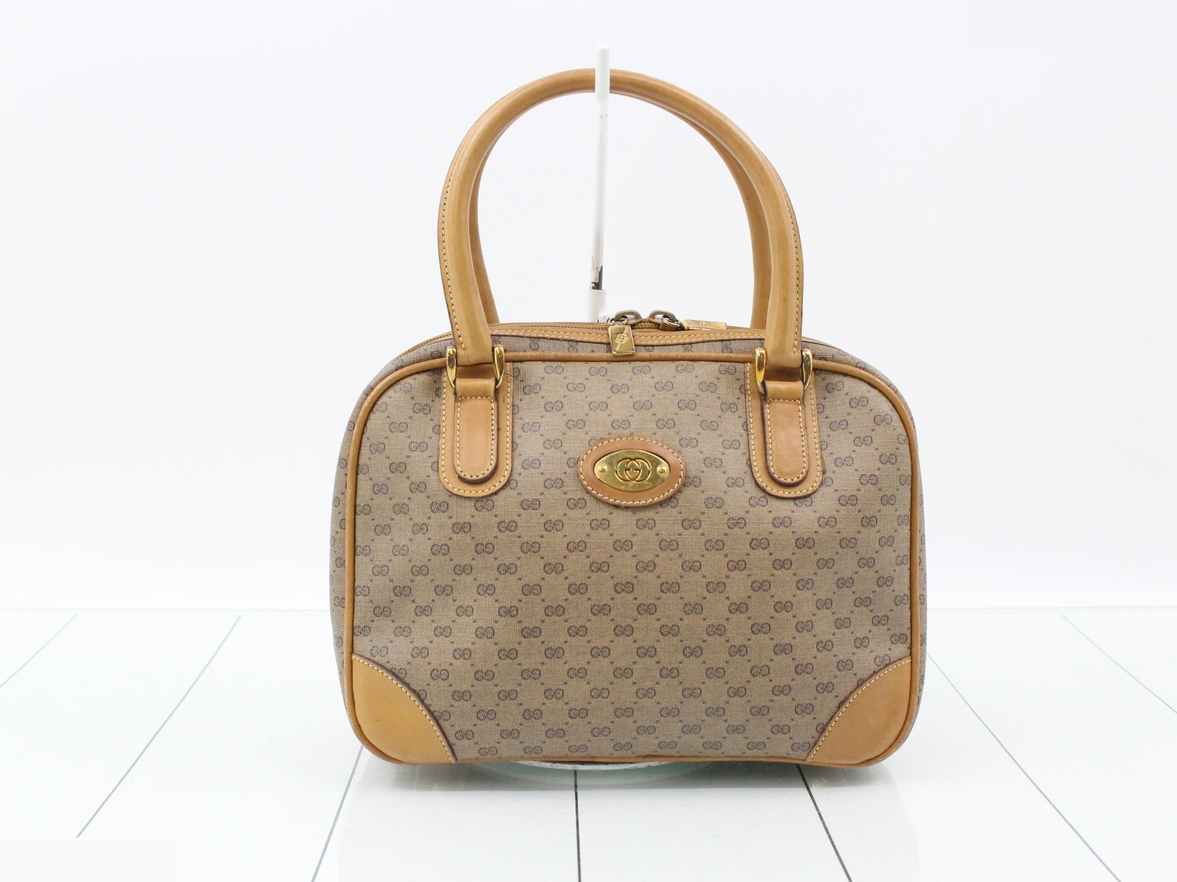 PVC Handbag, Brown