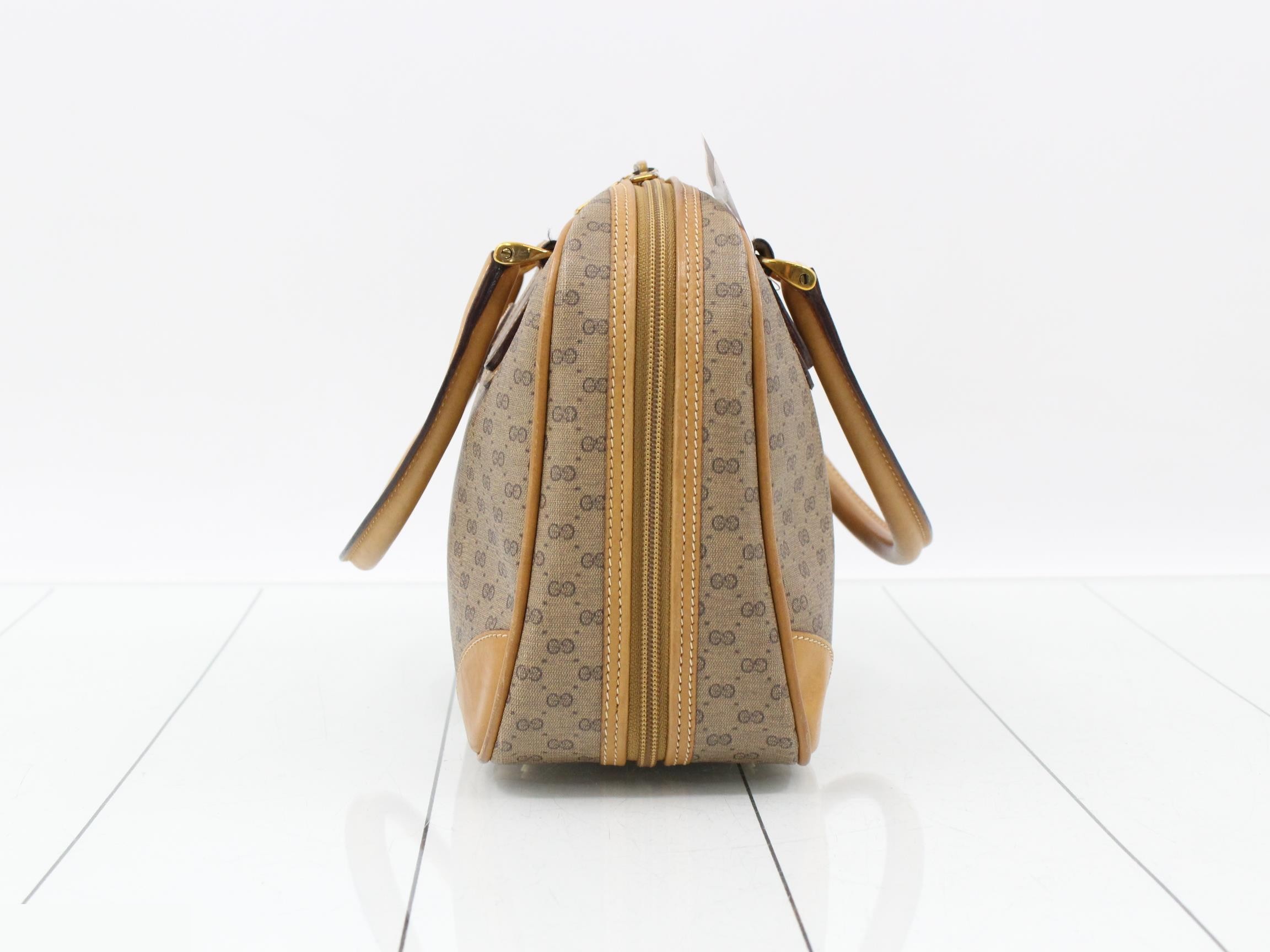 PVC Handbag, Brown — view 3