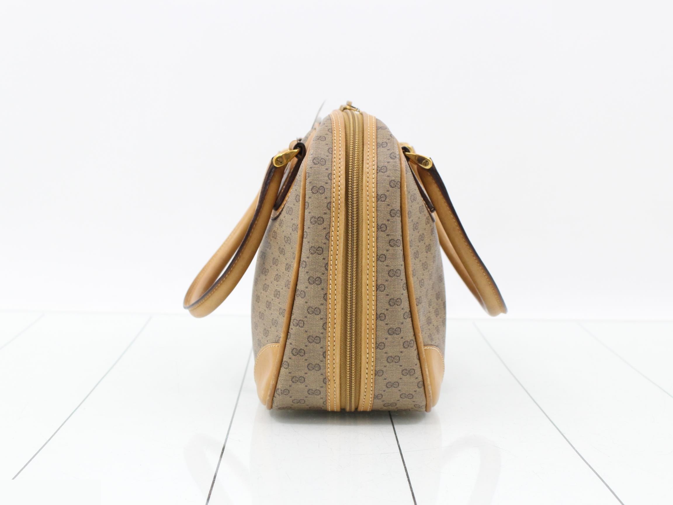PVC Handbag, Brown — view 4