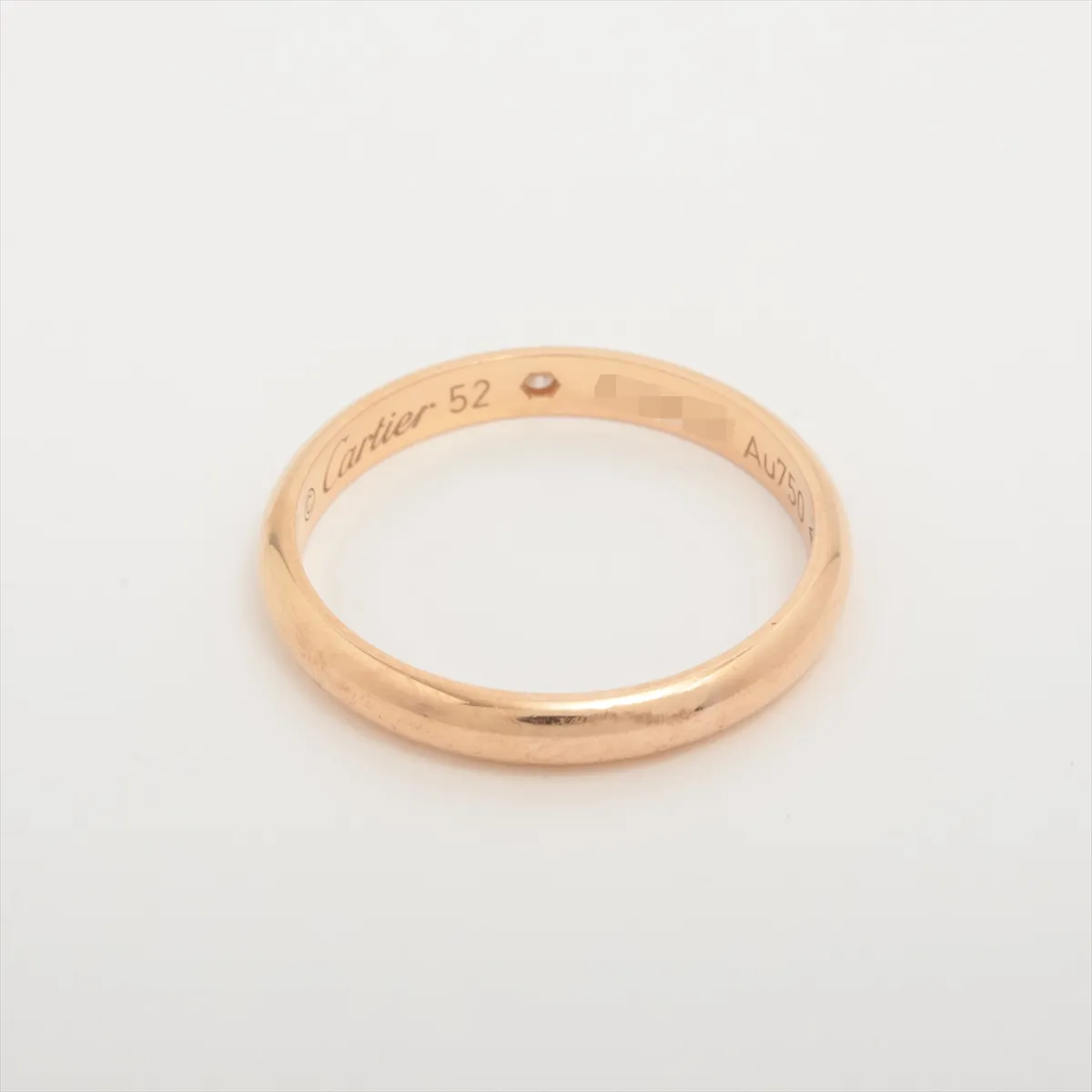 Wedding 1P Diamond Ring 750(PG) 2.3g 52 AUD626 Bruise — view 2