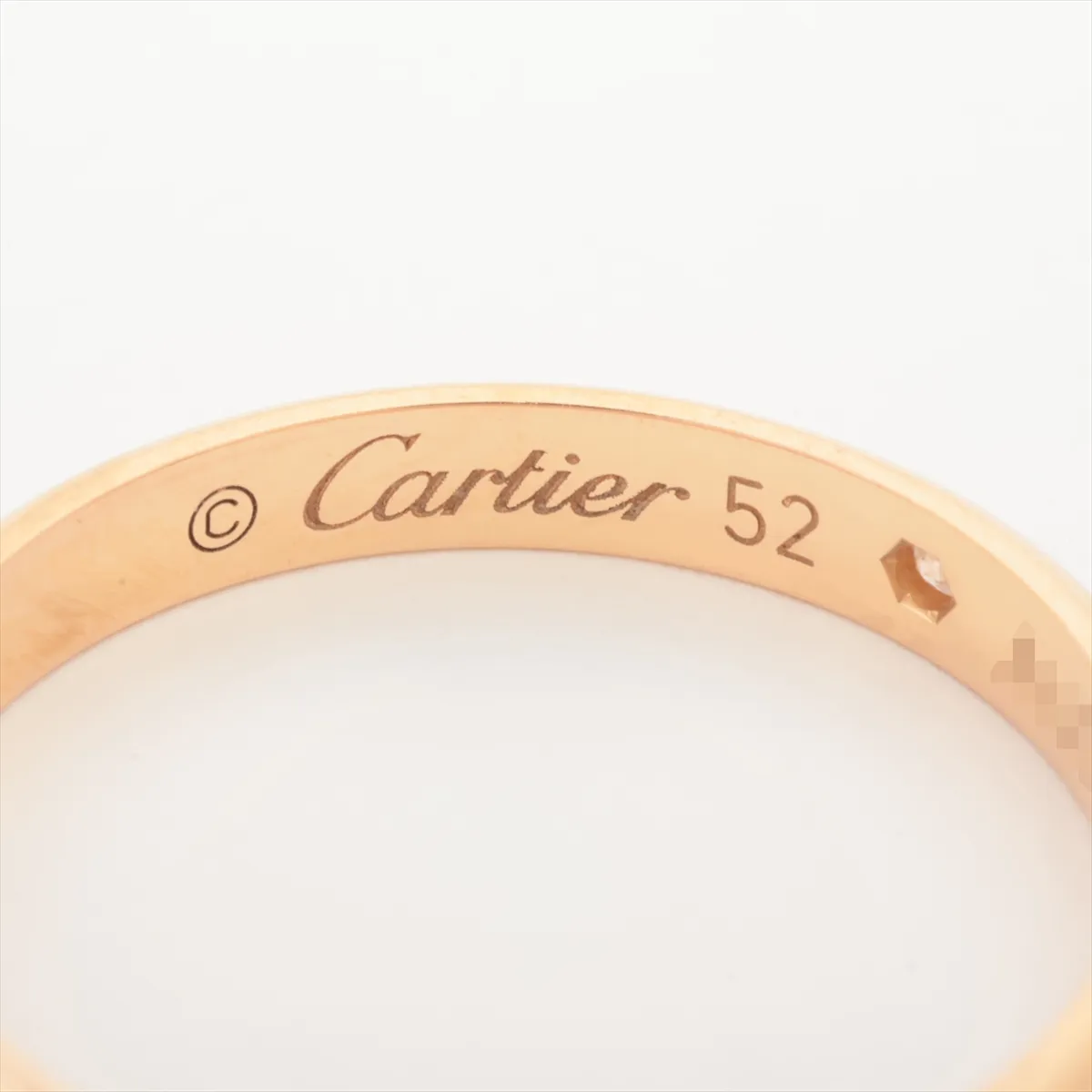 Wedding 1P Diamond Ring 750(PG) 2.3g 52 AUD626 Bruise — view 3