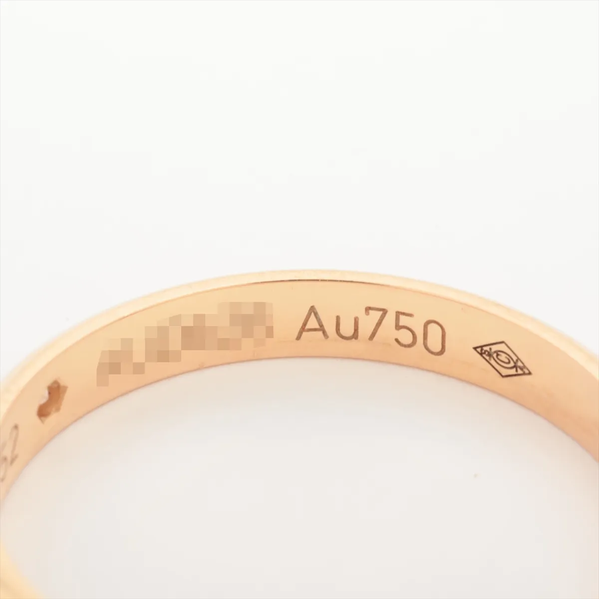 Wedding 1P Diamond Ring 750(PG) 2.3g 52 AUD626 Bruise — view 4