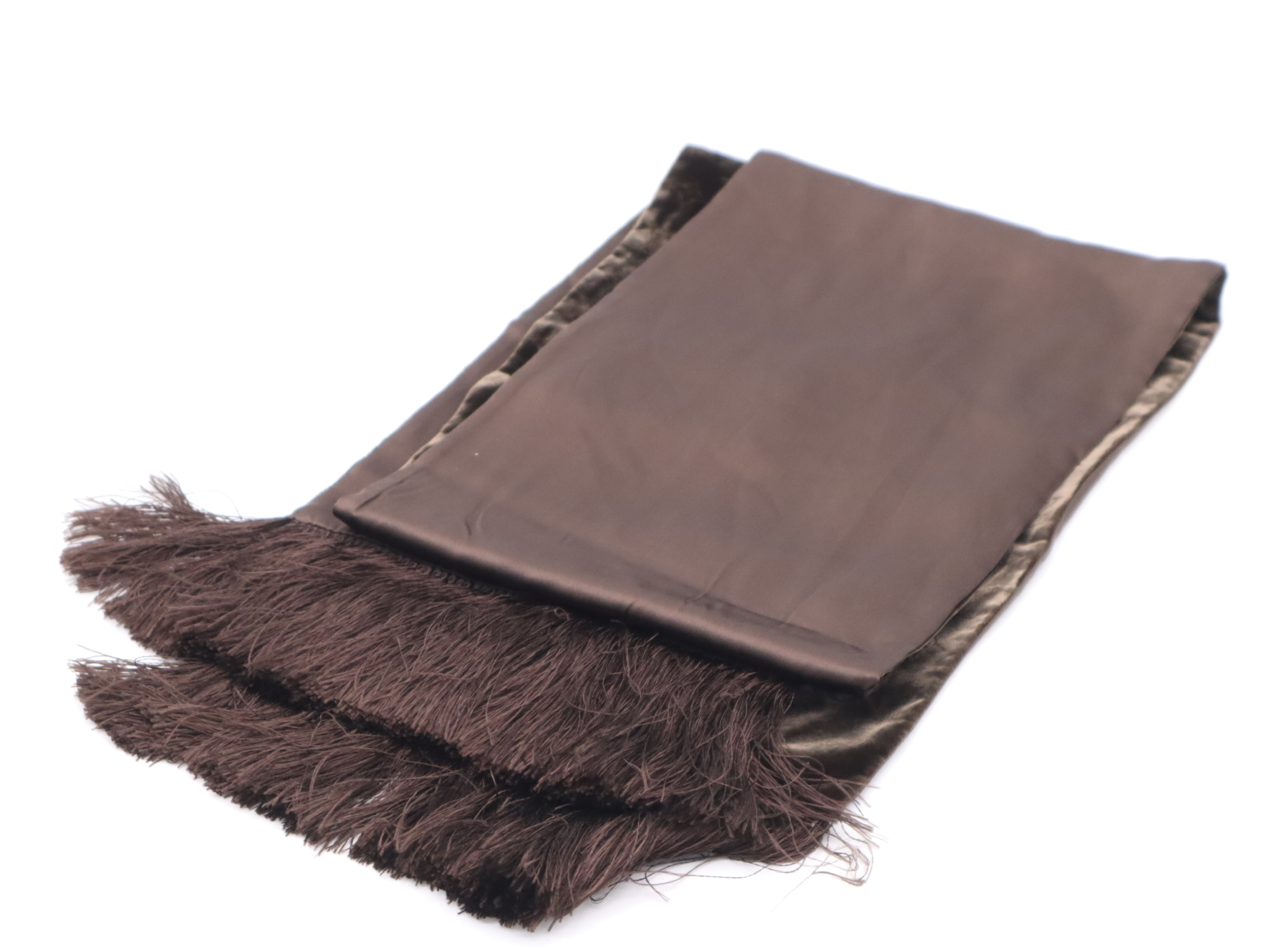 40191 0 Echarpe Bleu Scarf Rayon x Cupro x Silk Brown (Some wear, stains, and fraying) Other accessories — view 8