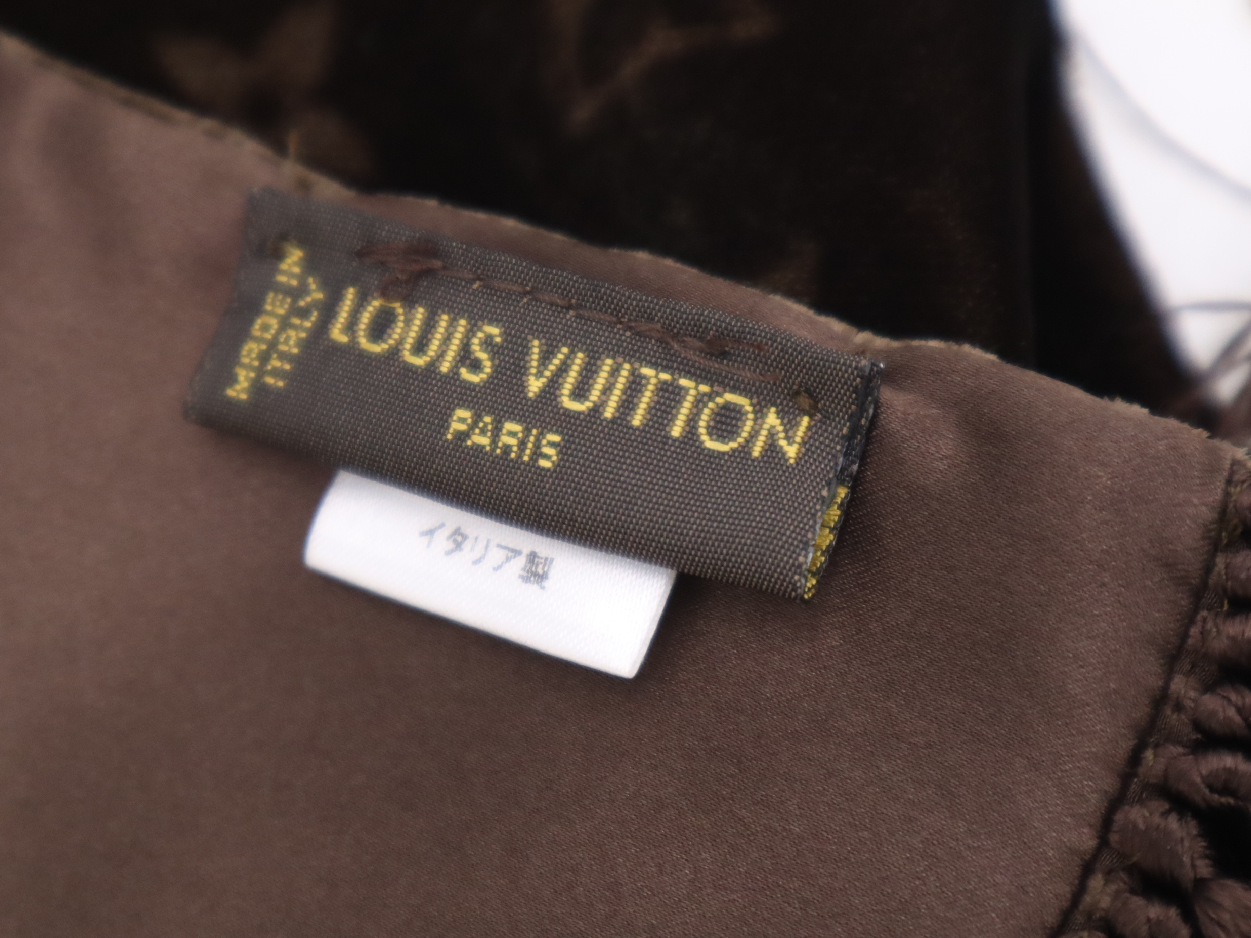 40191 0 Echarpe Bleu Scarf Rayon x Cupro x Silk Brown (Some wear, stains, and fraying) Other accessories — view 10