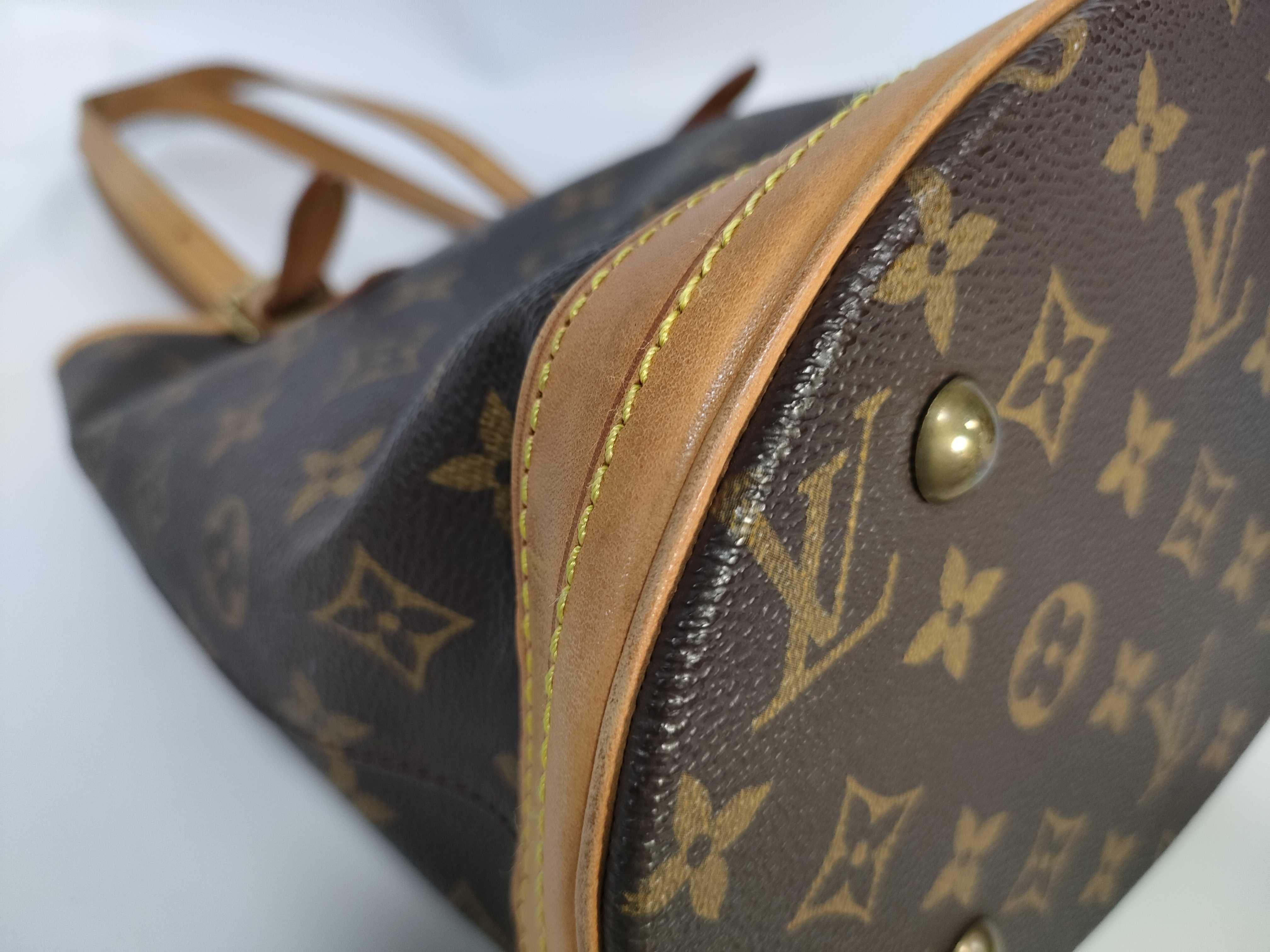 Monogram Bucket PM Tote Bag (Factory Repaired) — view 6