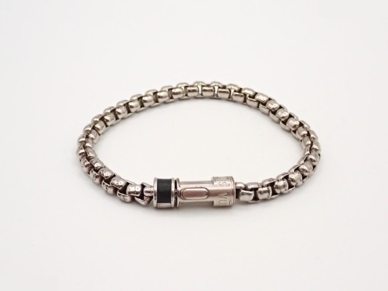 Bracelet chain, Monogram Eclipse, wrist circumference approximately 19 cm — view 2