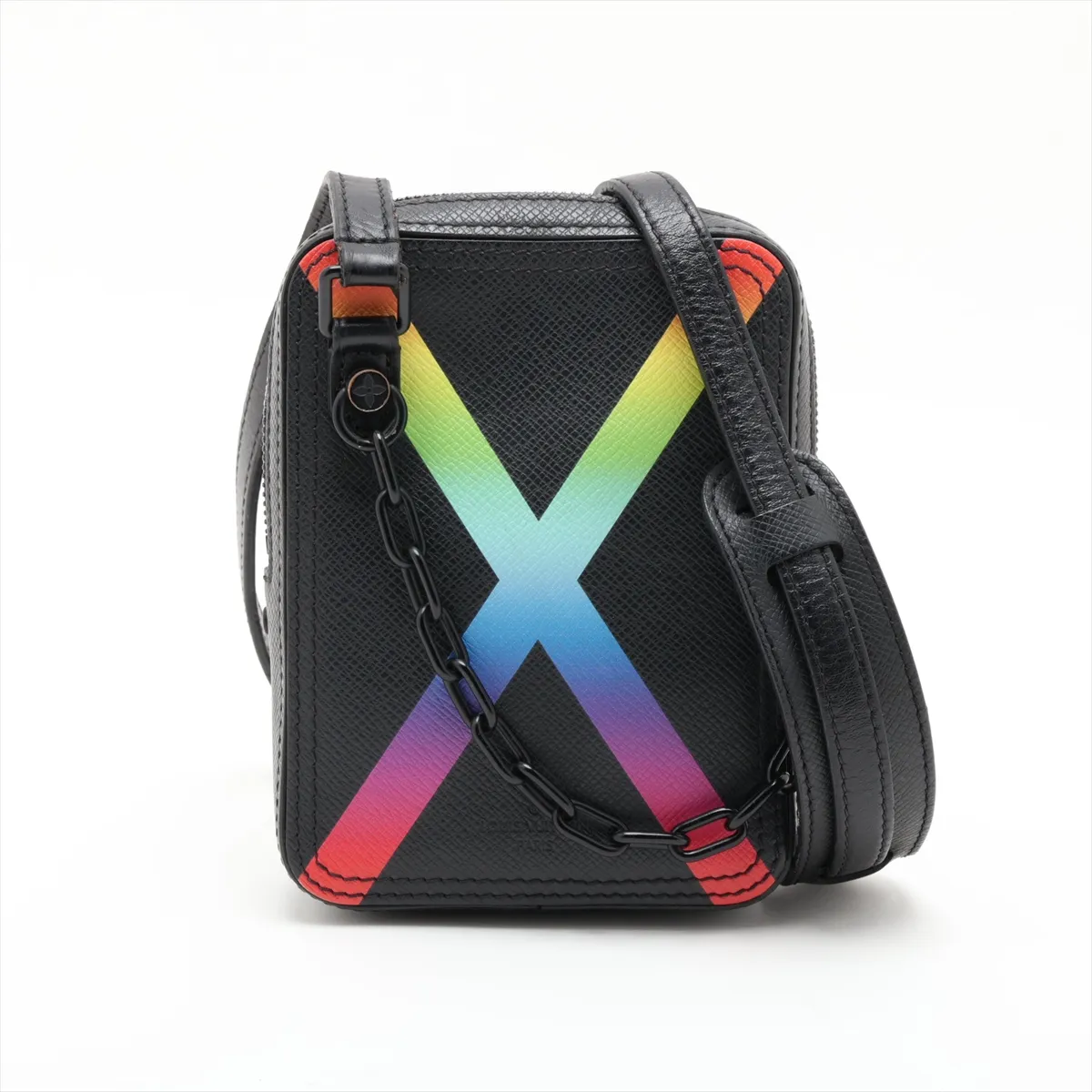 Taiga Rainbow Danube Messenger Bag M30332 CA1169 Black x Multicolor (RFID responsive)