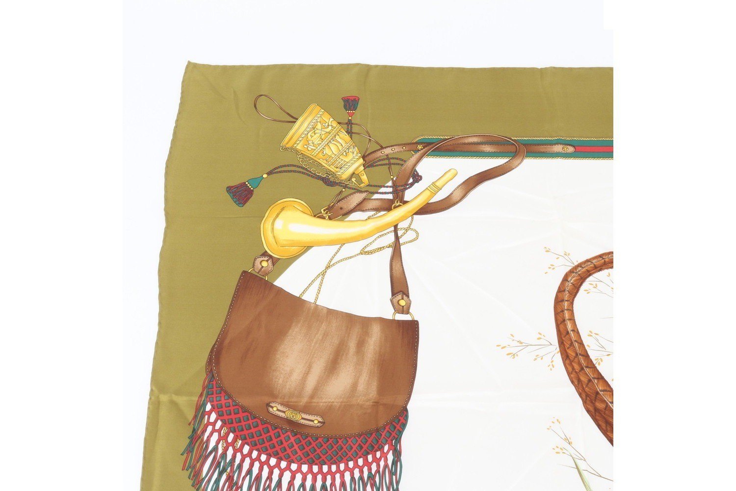 100% Silk Scarf with Tag — view 2