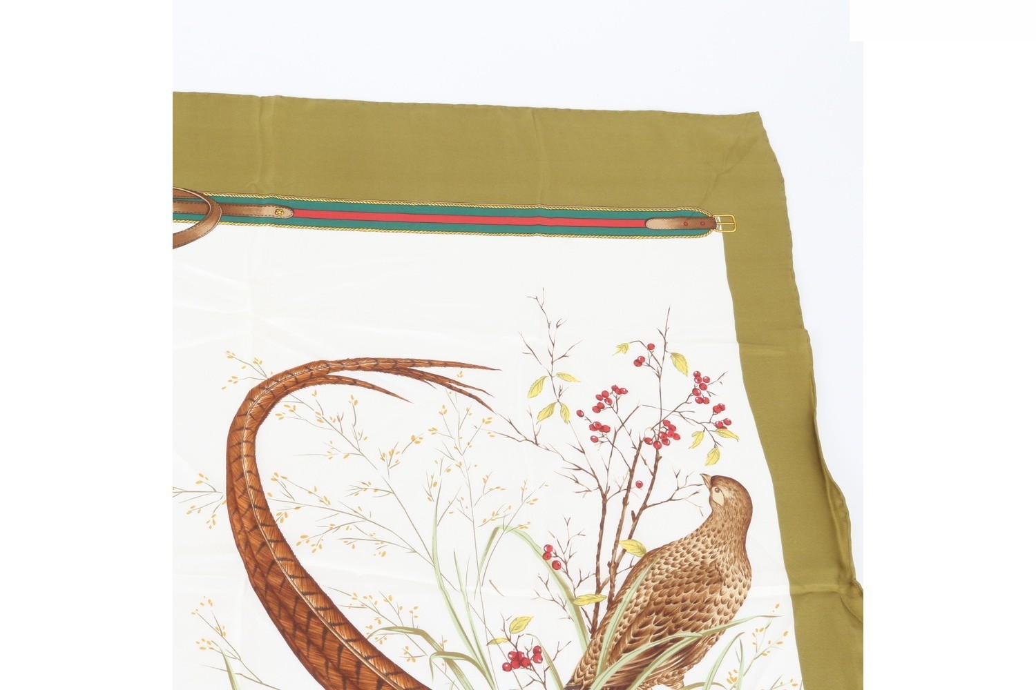 100% Silk Scarf with Tag — view 3