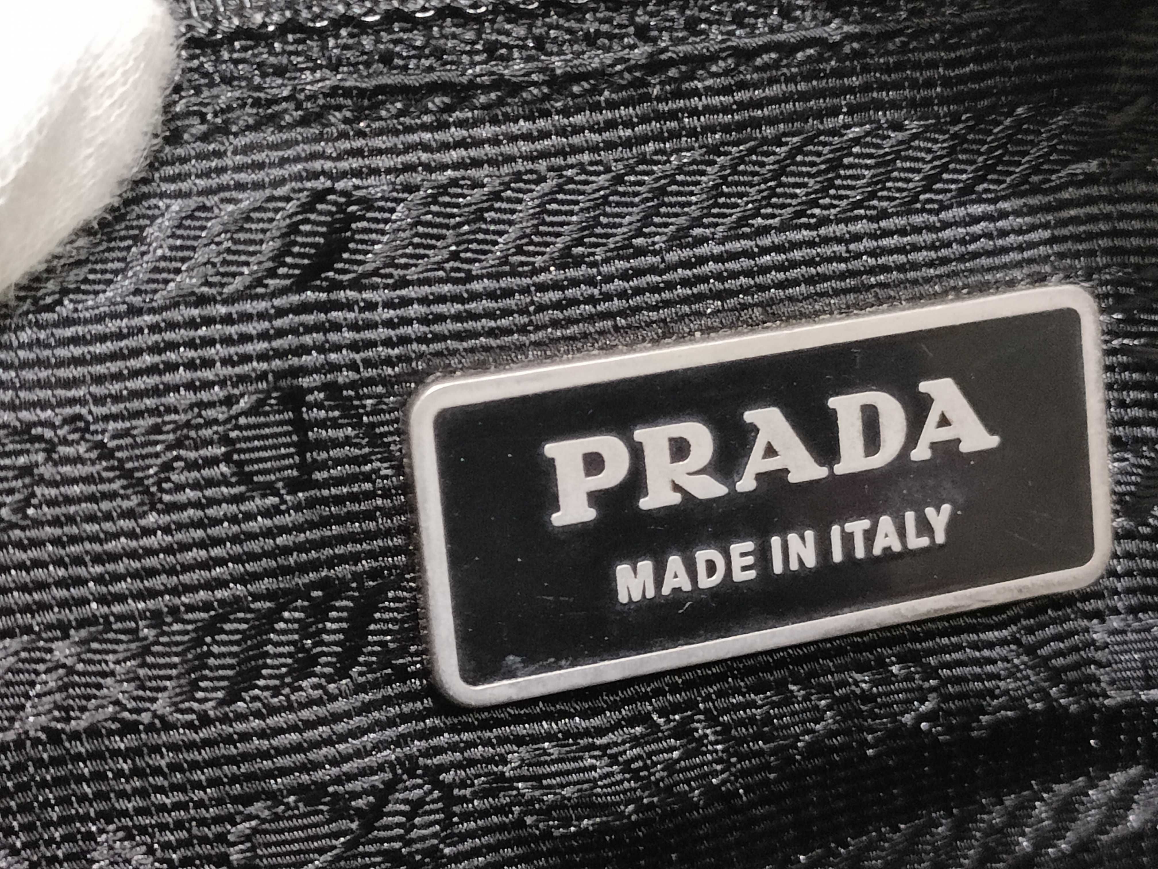 Nylon Prada Triangle Logo Nylon Handbag One Shoulder Bag — view 11