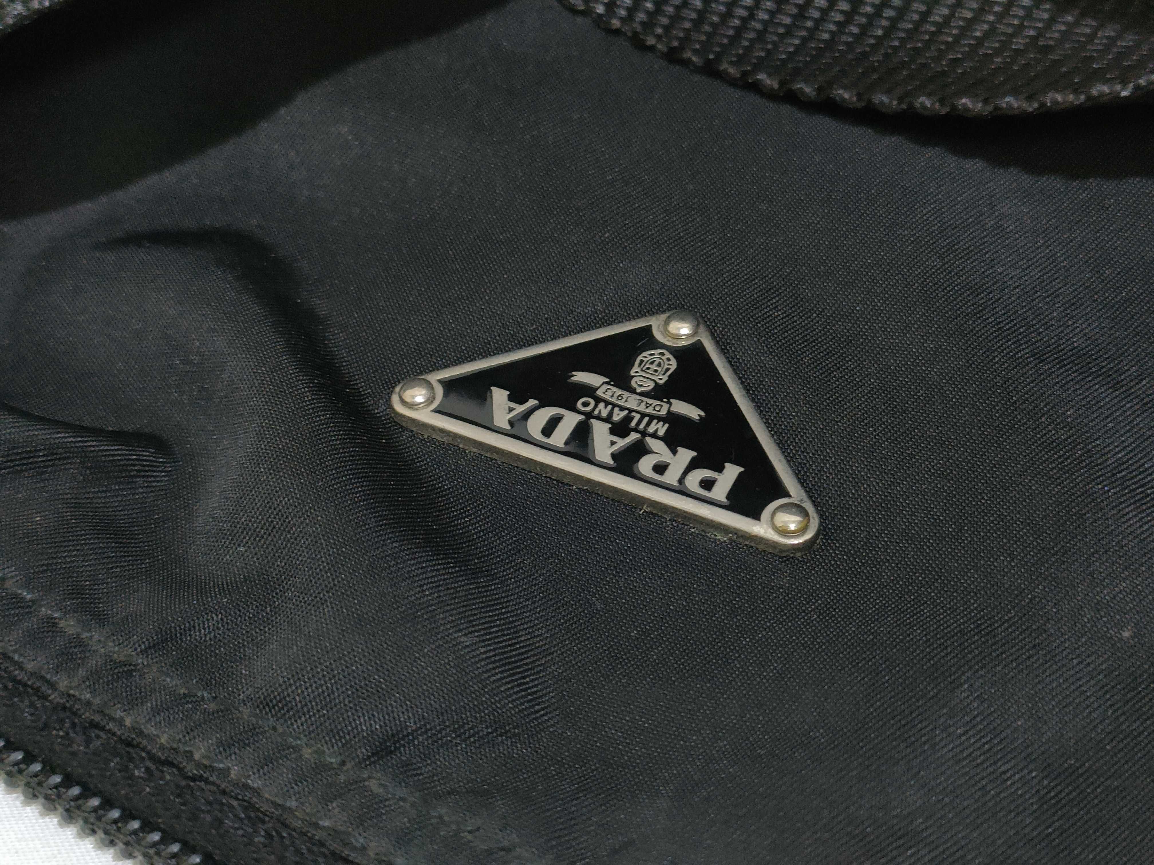 Nylon Prada Triangle Logo Nylon Handbag One Shoulder Bag — view 14