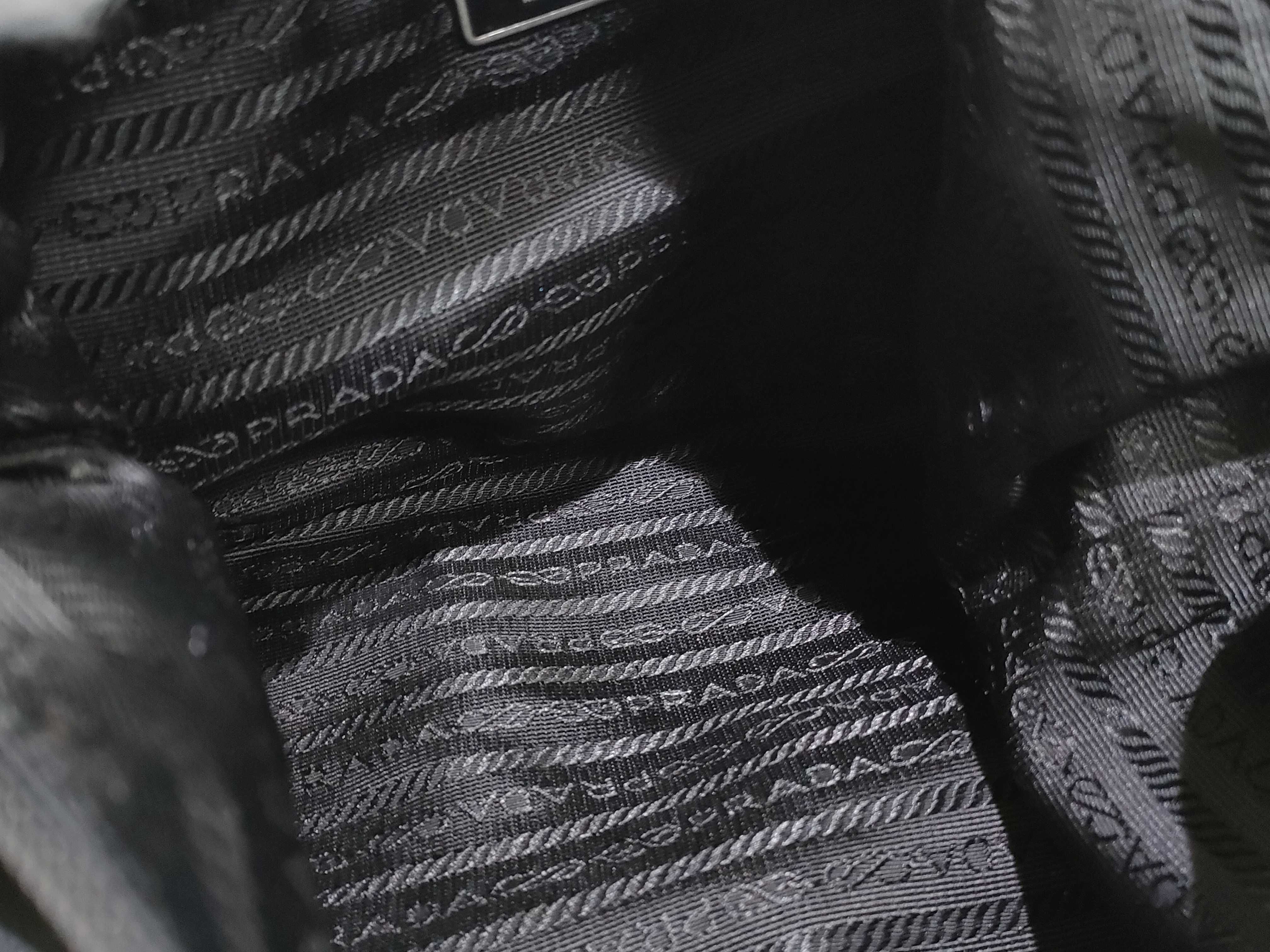 Nylon Prada Triangle Logo Nylon Handbag One Shoulder Bag — view 9
