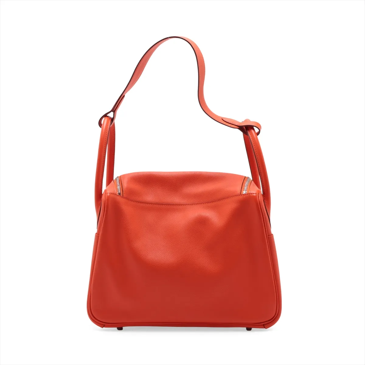 Lindy 30, Taurillon Clemence leather, orange, silver hardware Q: 2013 — view 2