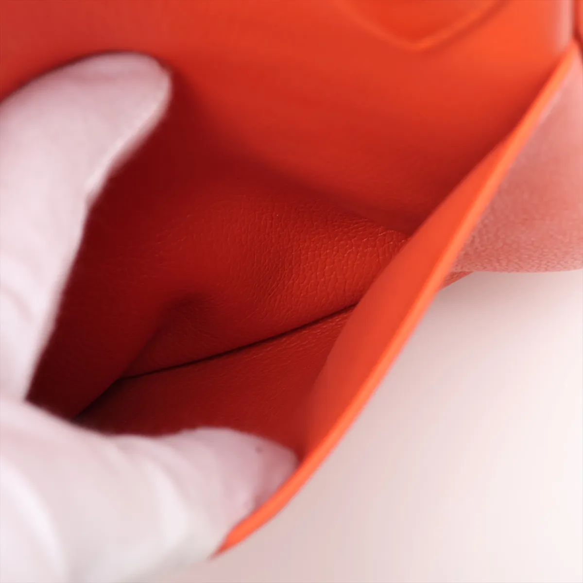 Lindy 30, Taurillon Clemence leather, orange, silver hardware Q: 2013 — view 12