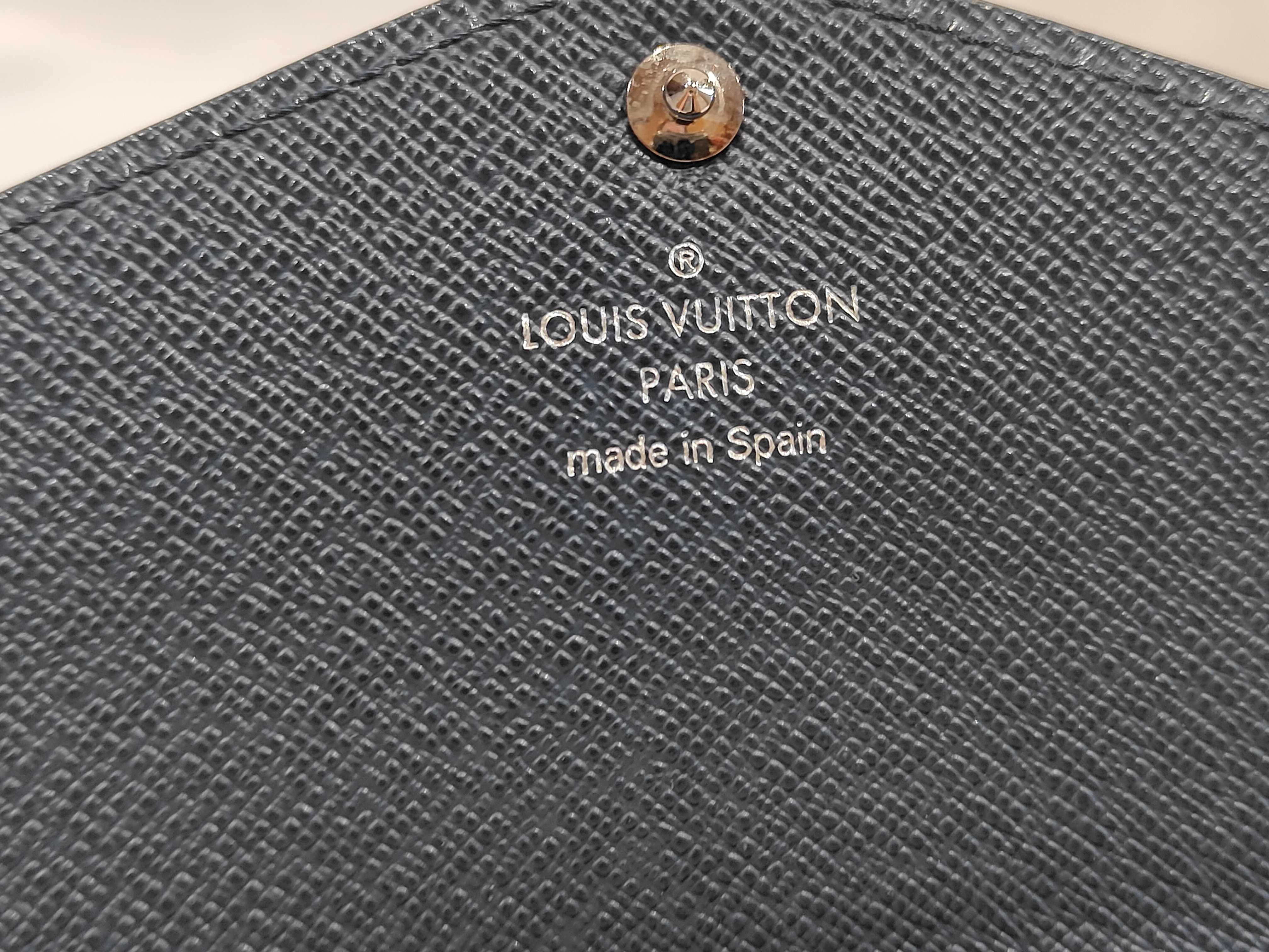 Epi Portefeuille Sarah Indigo Blue Wallet — view 4